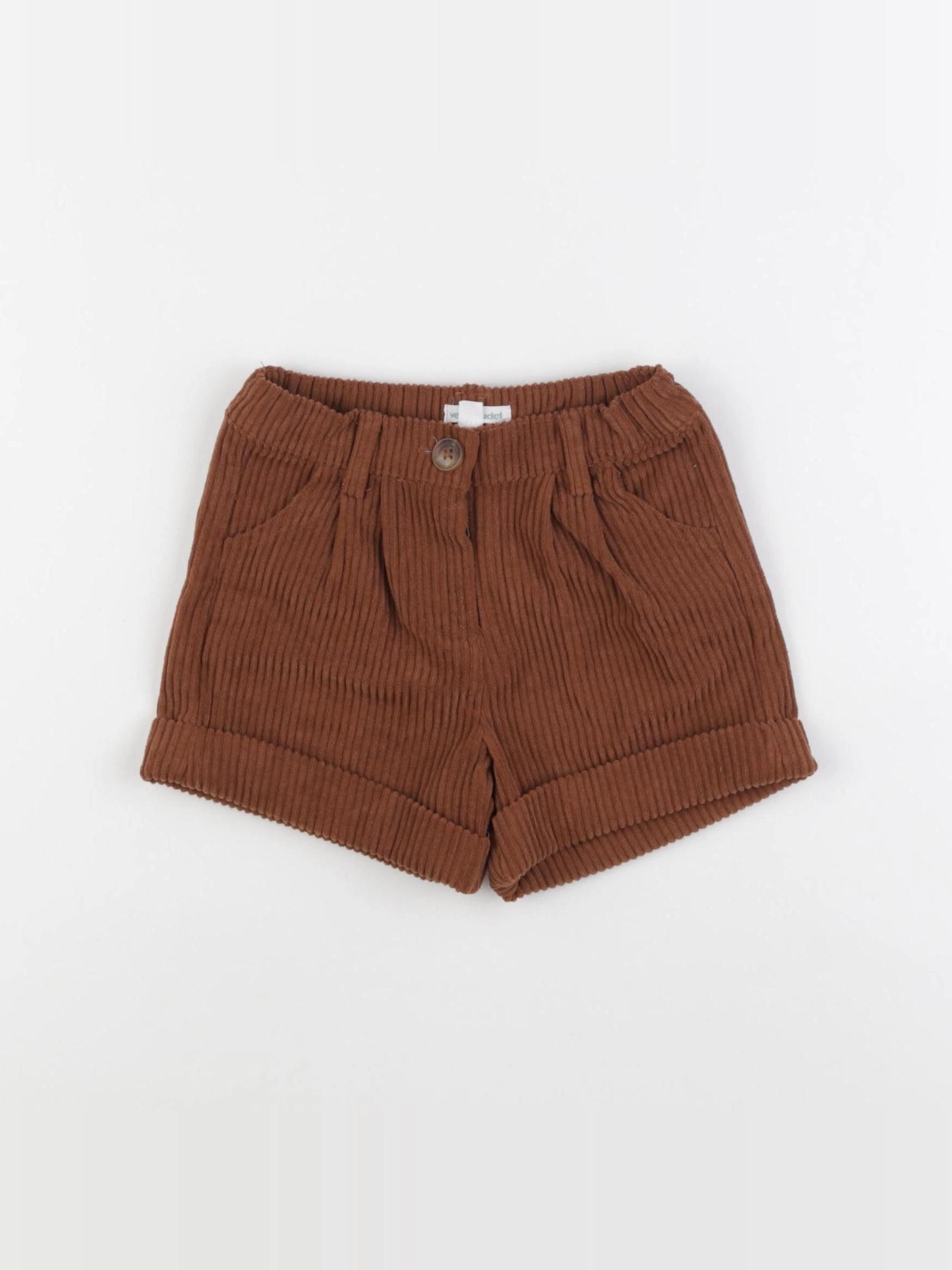 Vertbaudet - short marron - 3 ans