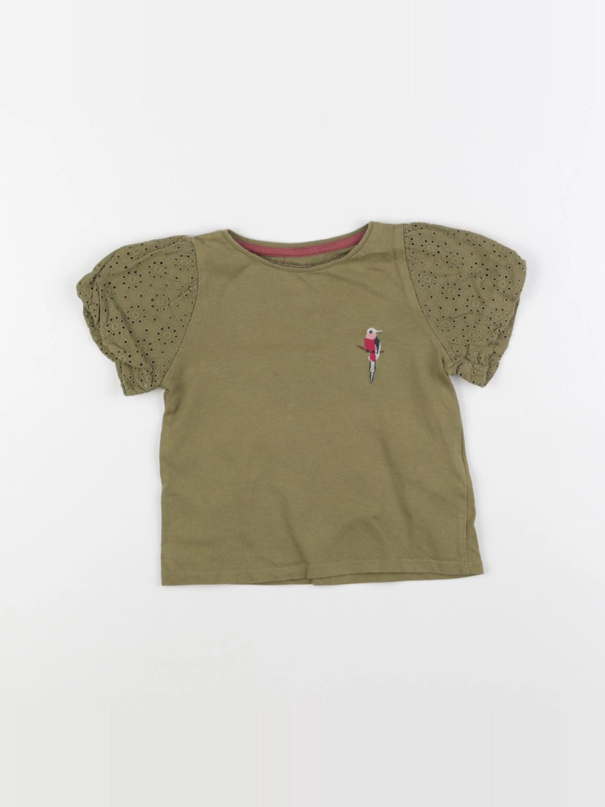 Vertbaudet - tee-shirt vert - 2 ans