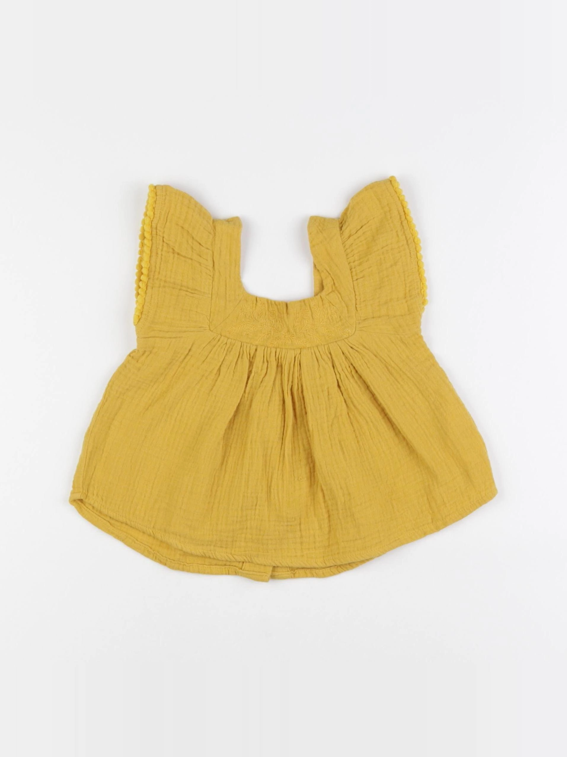 Vertbaudet - blouse jaune - 2 ans