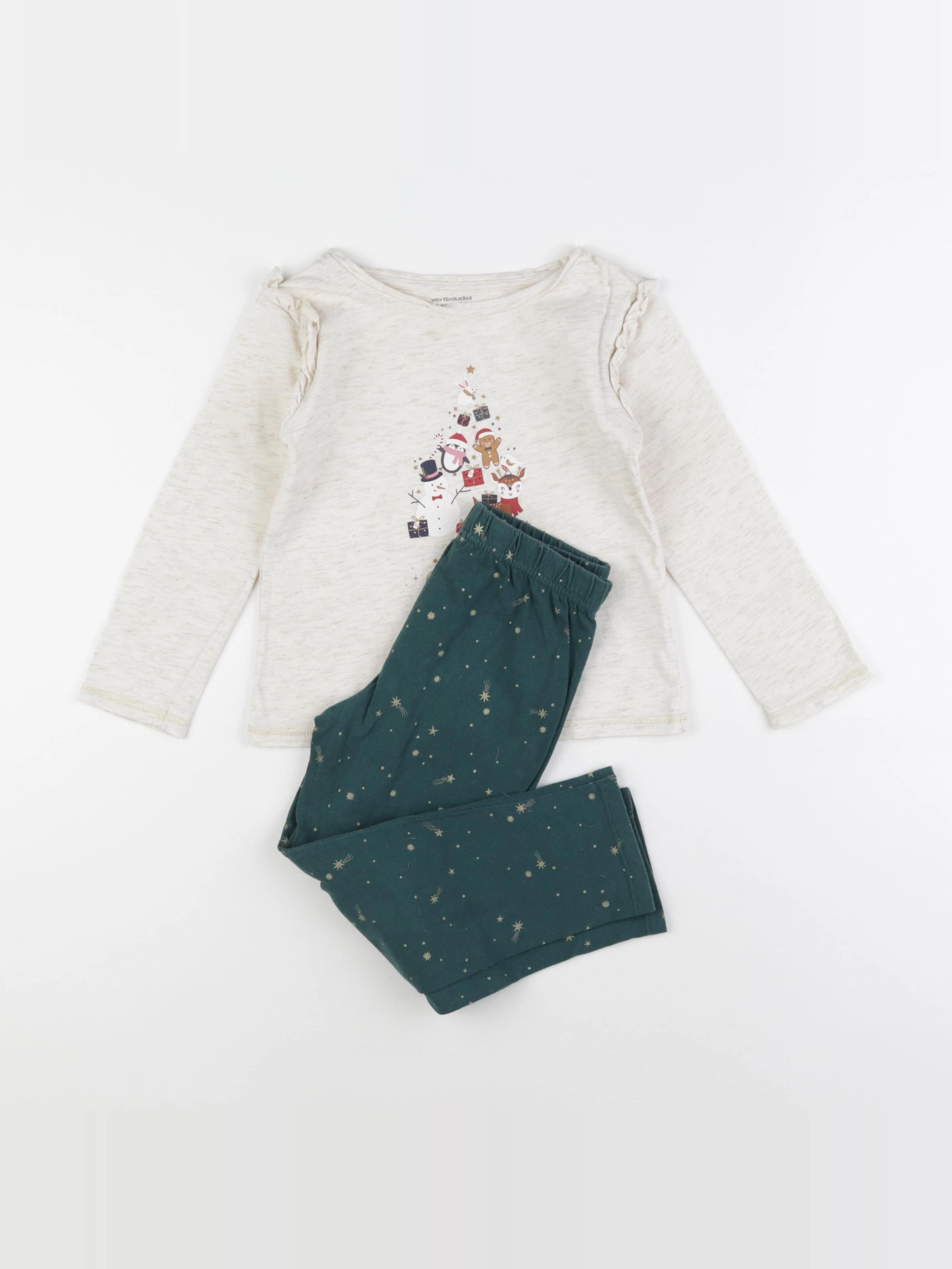 Vertbaudet - pyjama coton multicolore - 4 ans
