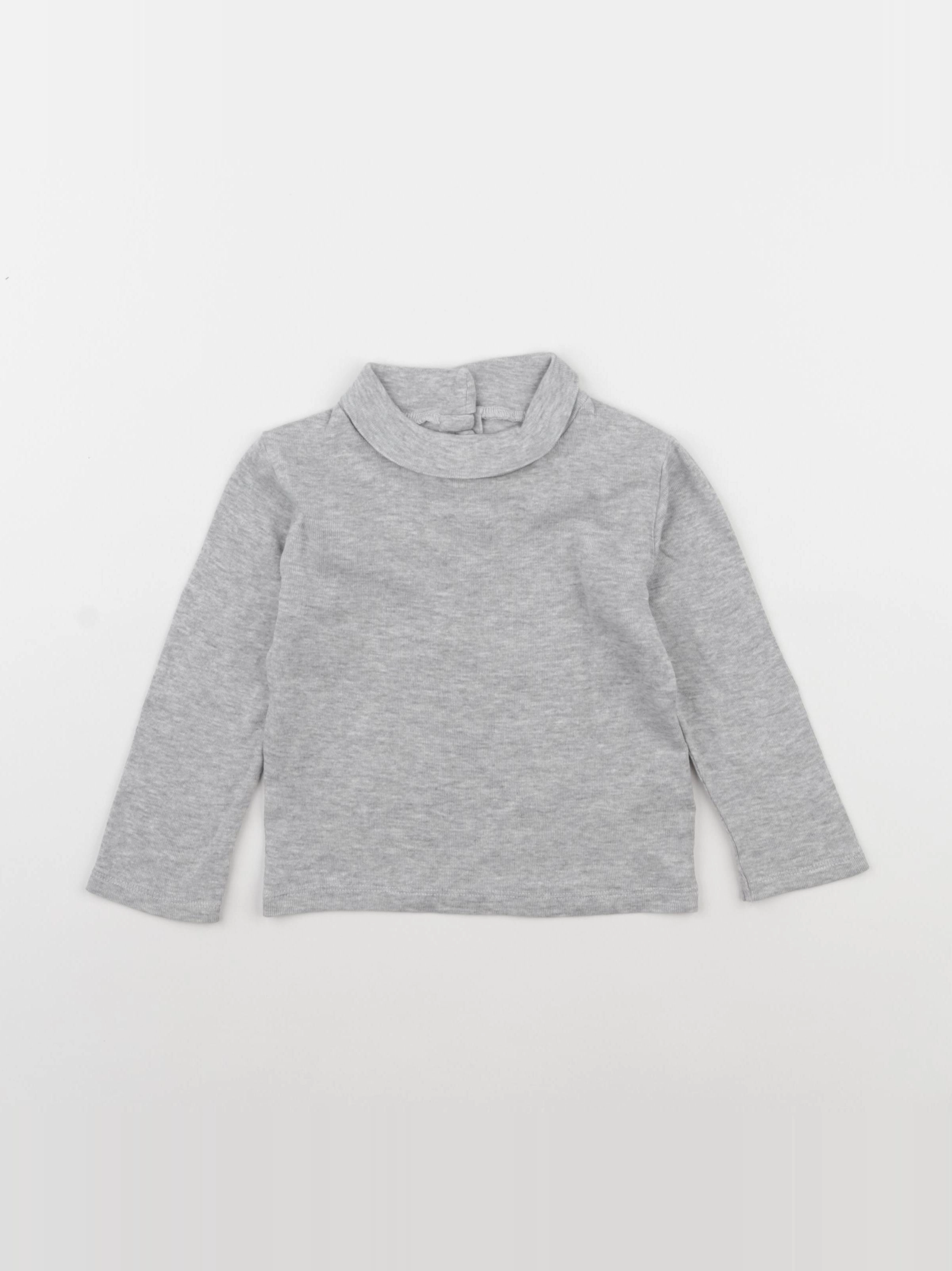 Vertbaudet - sous-pull gris - 2 ans