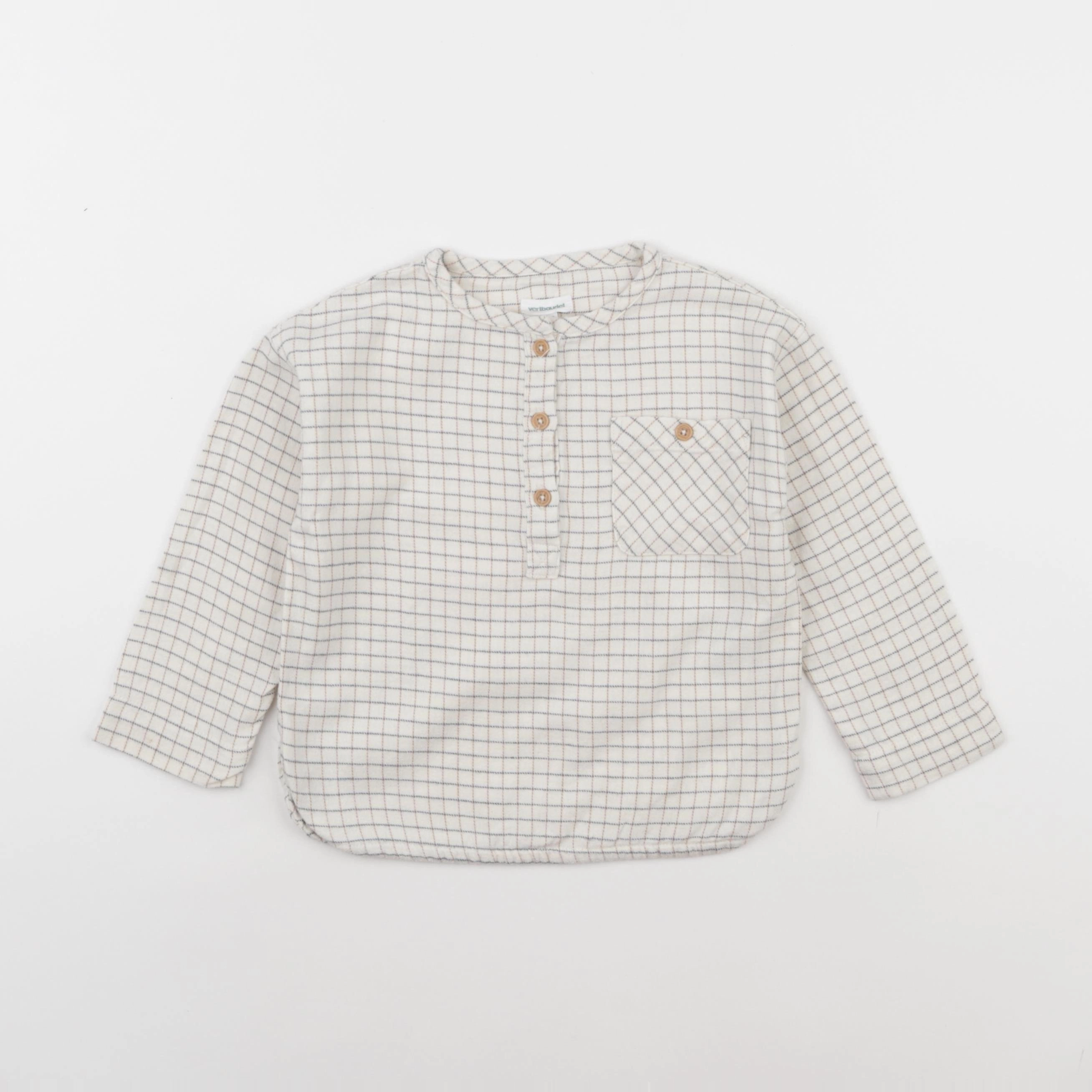 Vertbaudet - chemise beige - 24 mois