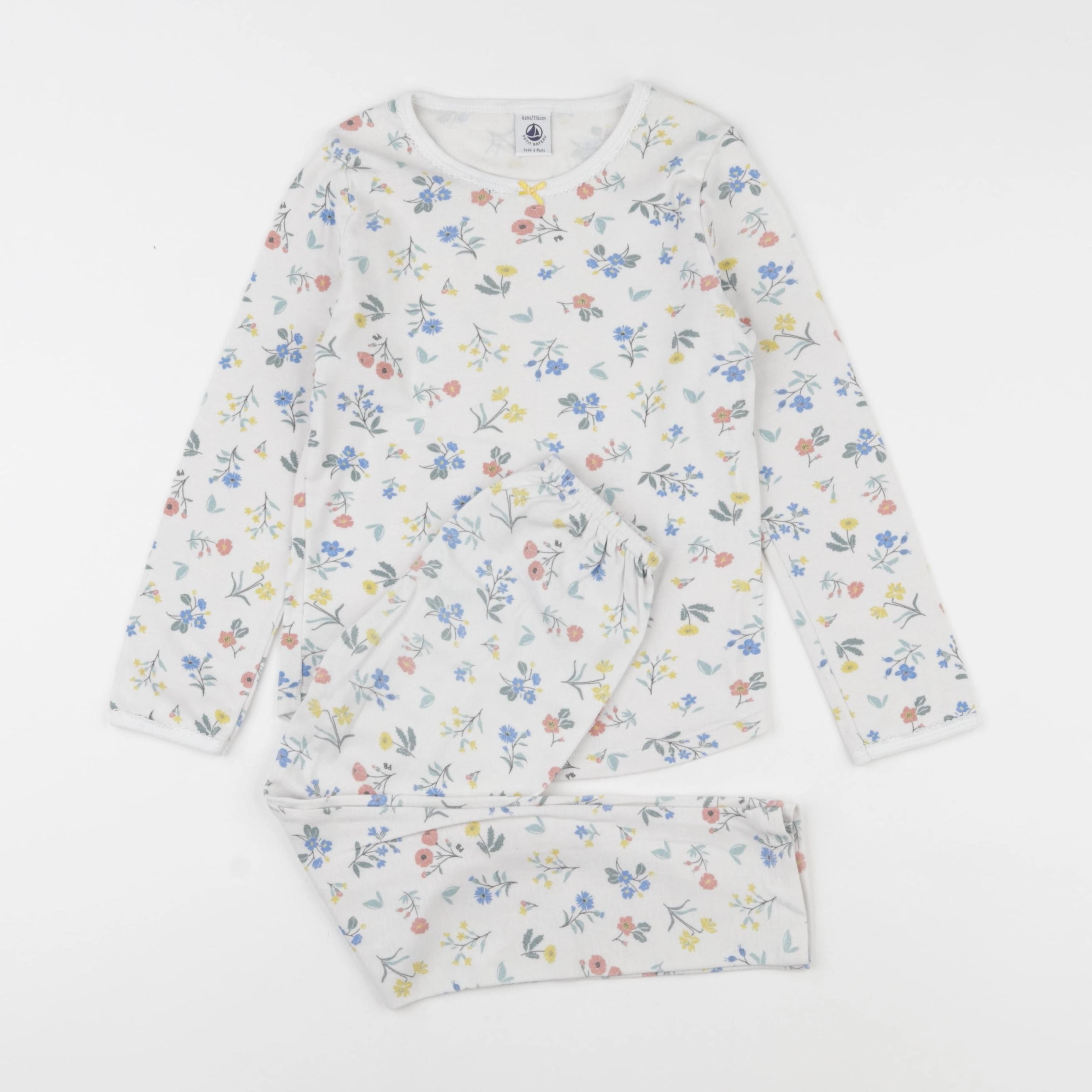 Petit Bateau - pyjama coton multicolore - 6 ans