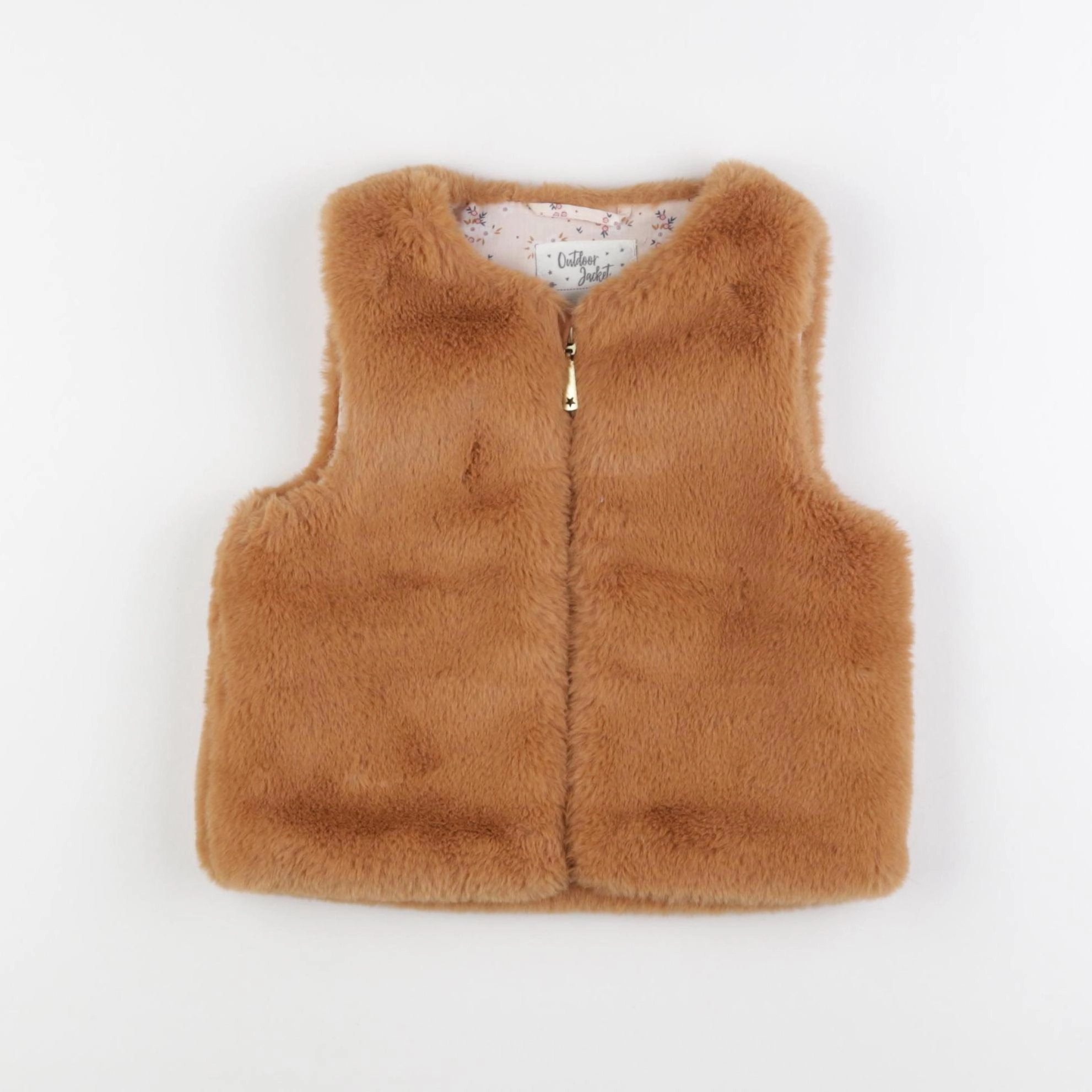 Vertbaudet - gilet orange - 6 ans
