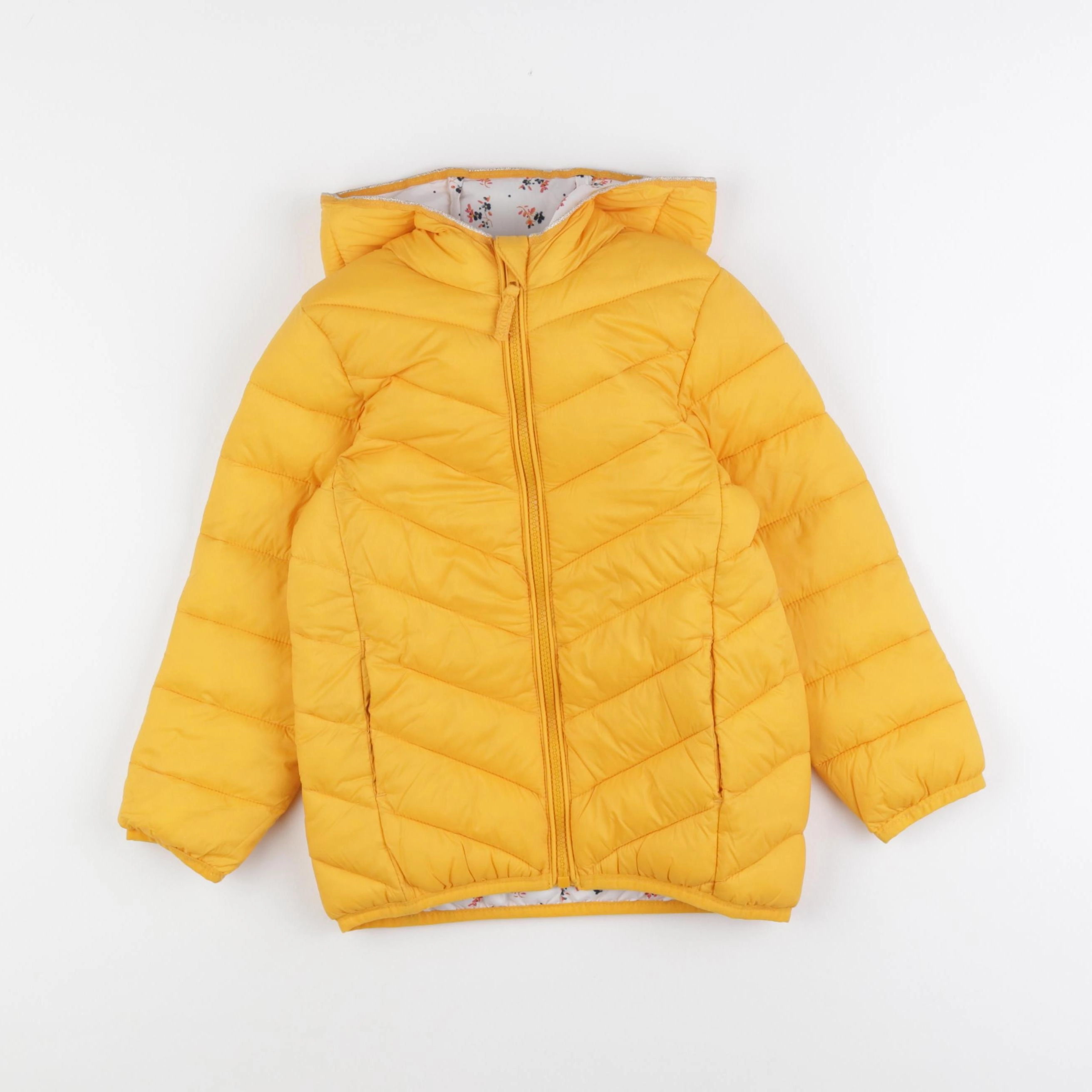 Vertbaudet - doudoune jaune - 6 ans