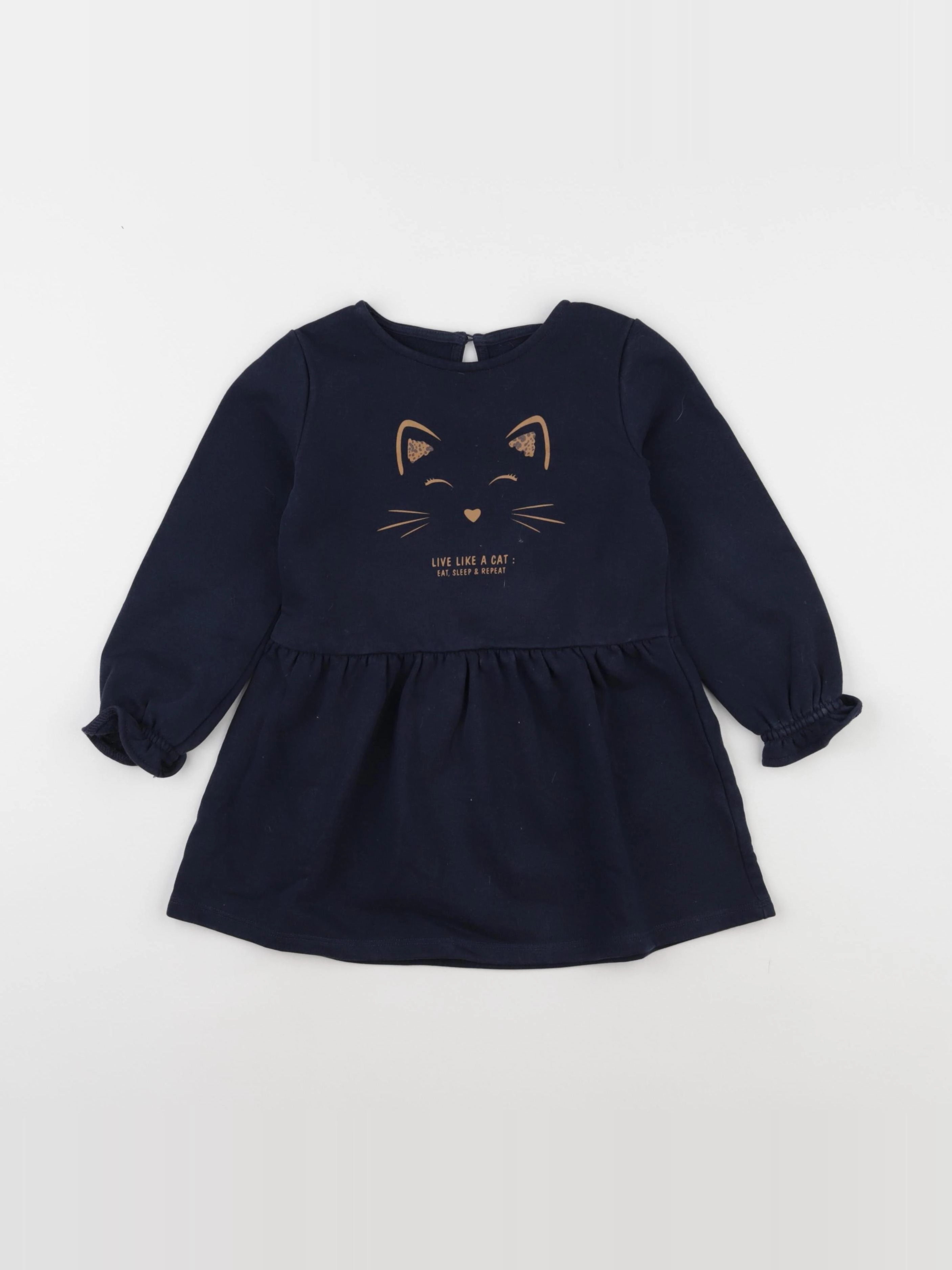 Vertbaudet - robe bleu - 3 ans