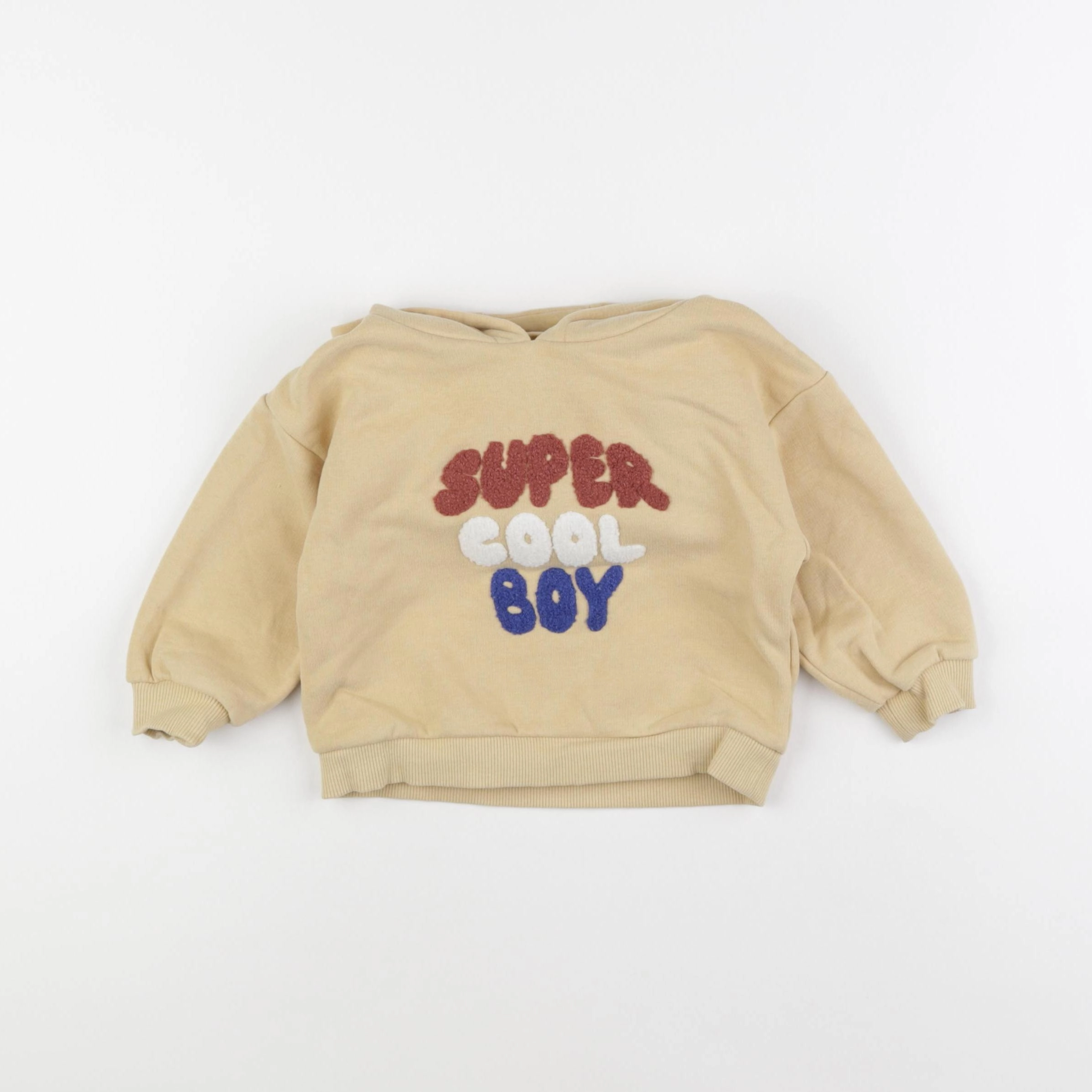 Vertbaudet - sweat jaune - 18 mois