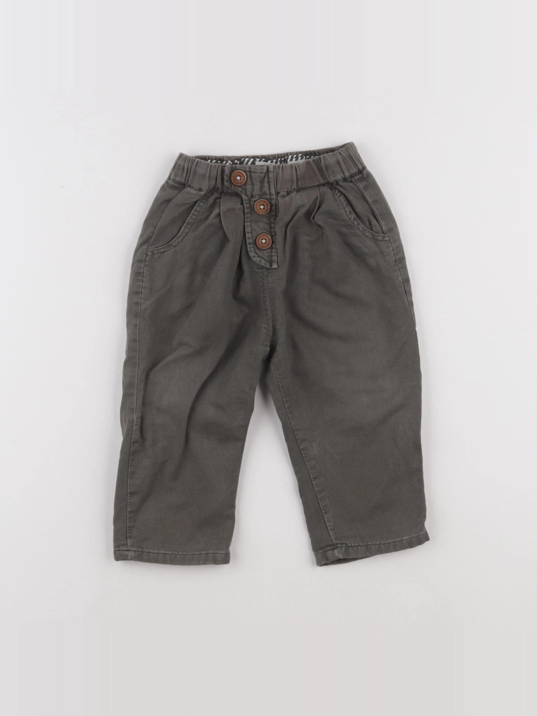 Zara - pantalon vert - 12/18 mois