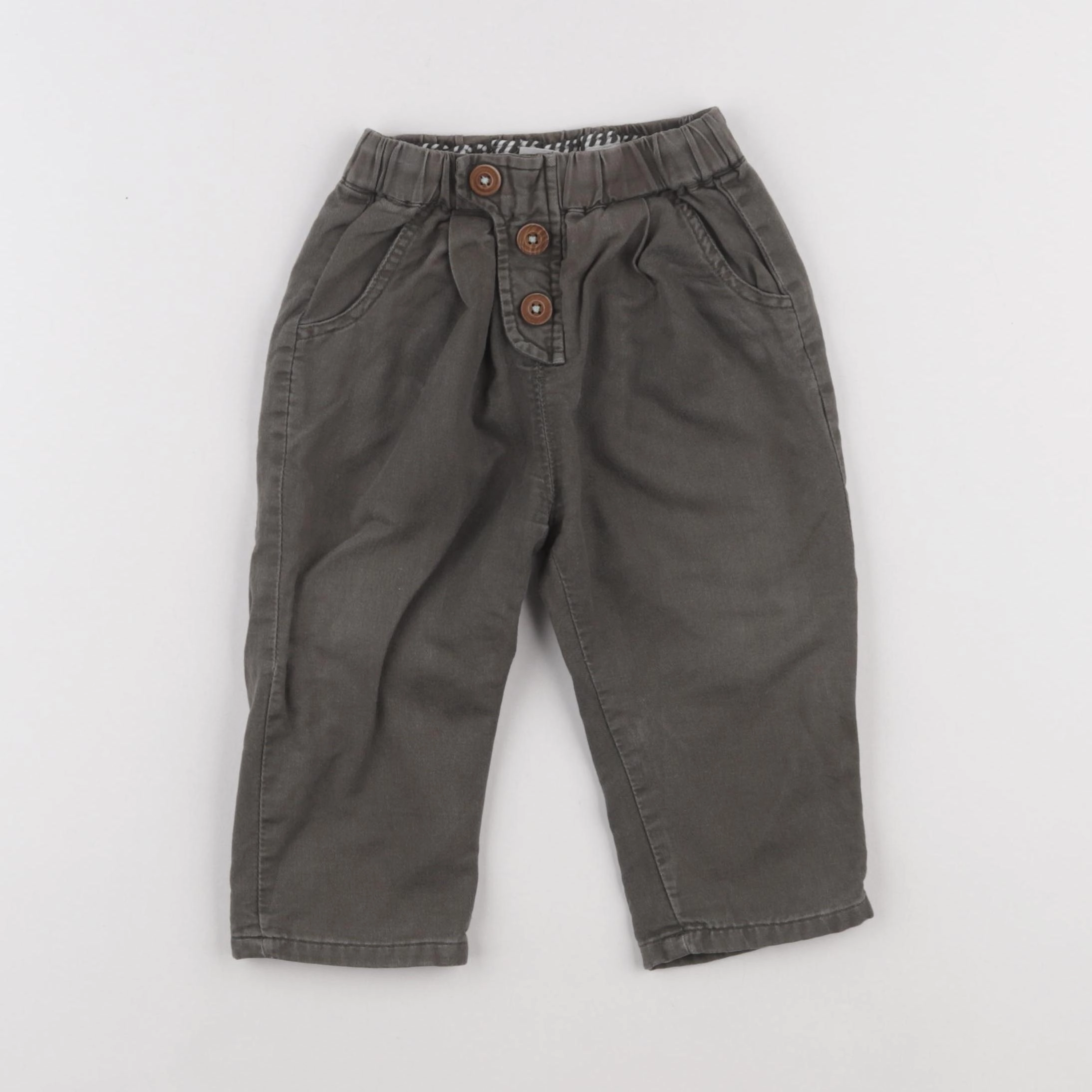 Zara - pantalon vert - 12/18 mois