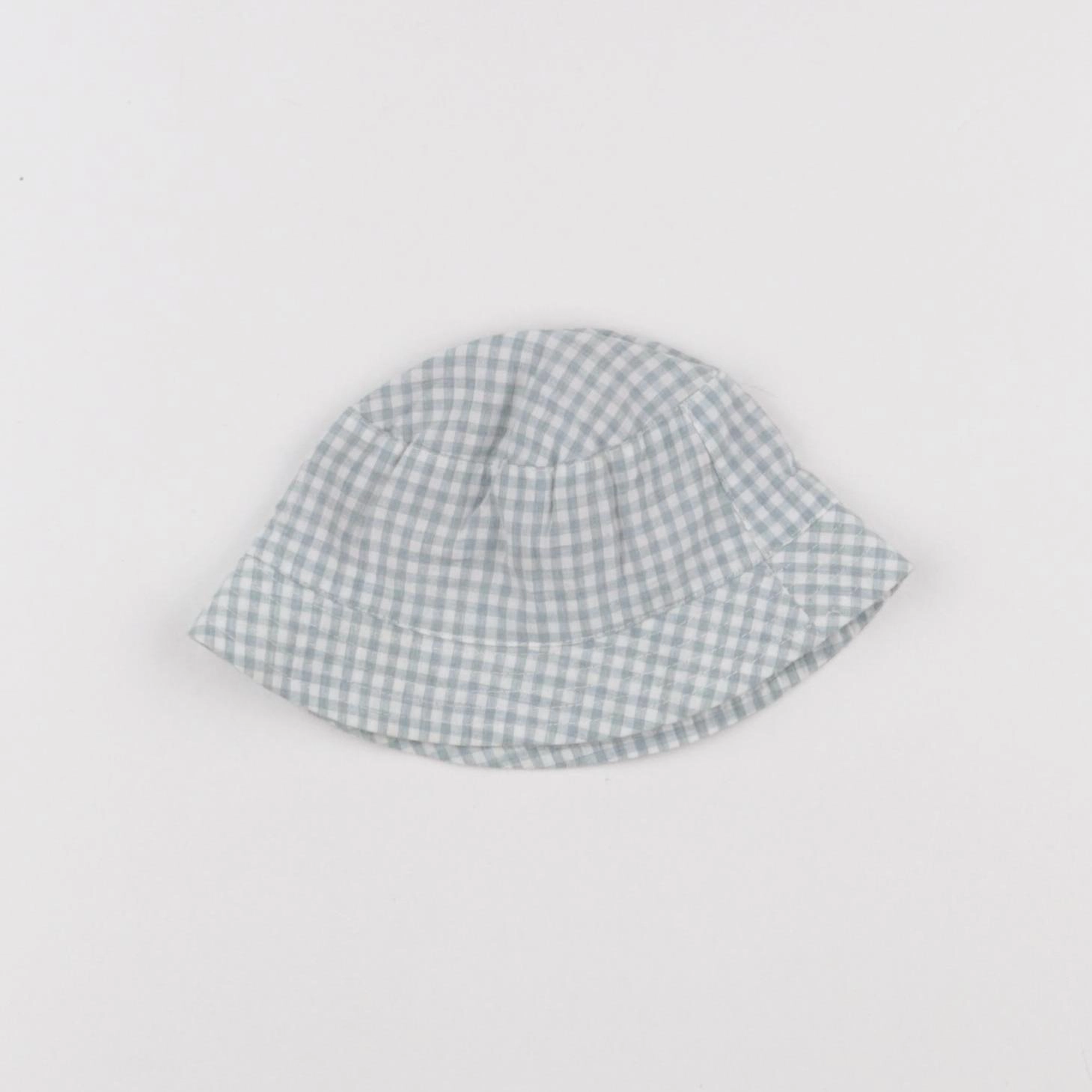 Boutchou - chapeau blanc, bleu - 6/12 mois