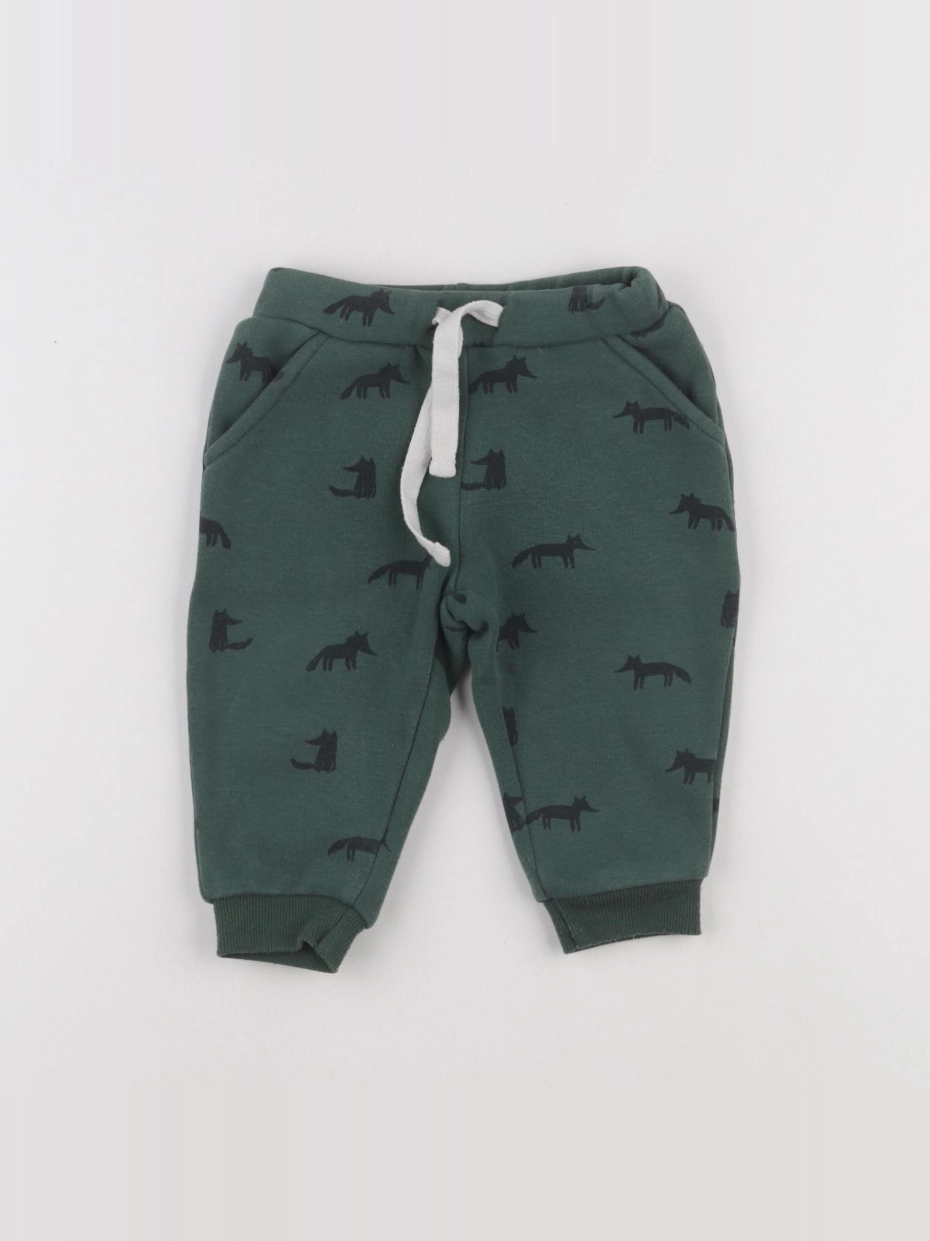 Boutchou - pantalon vert - 9 mois