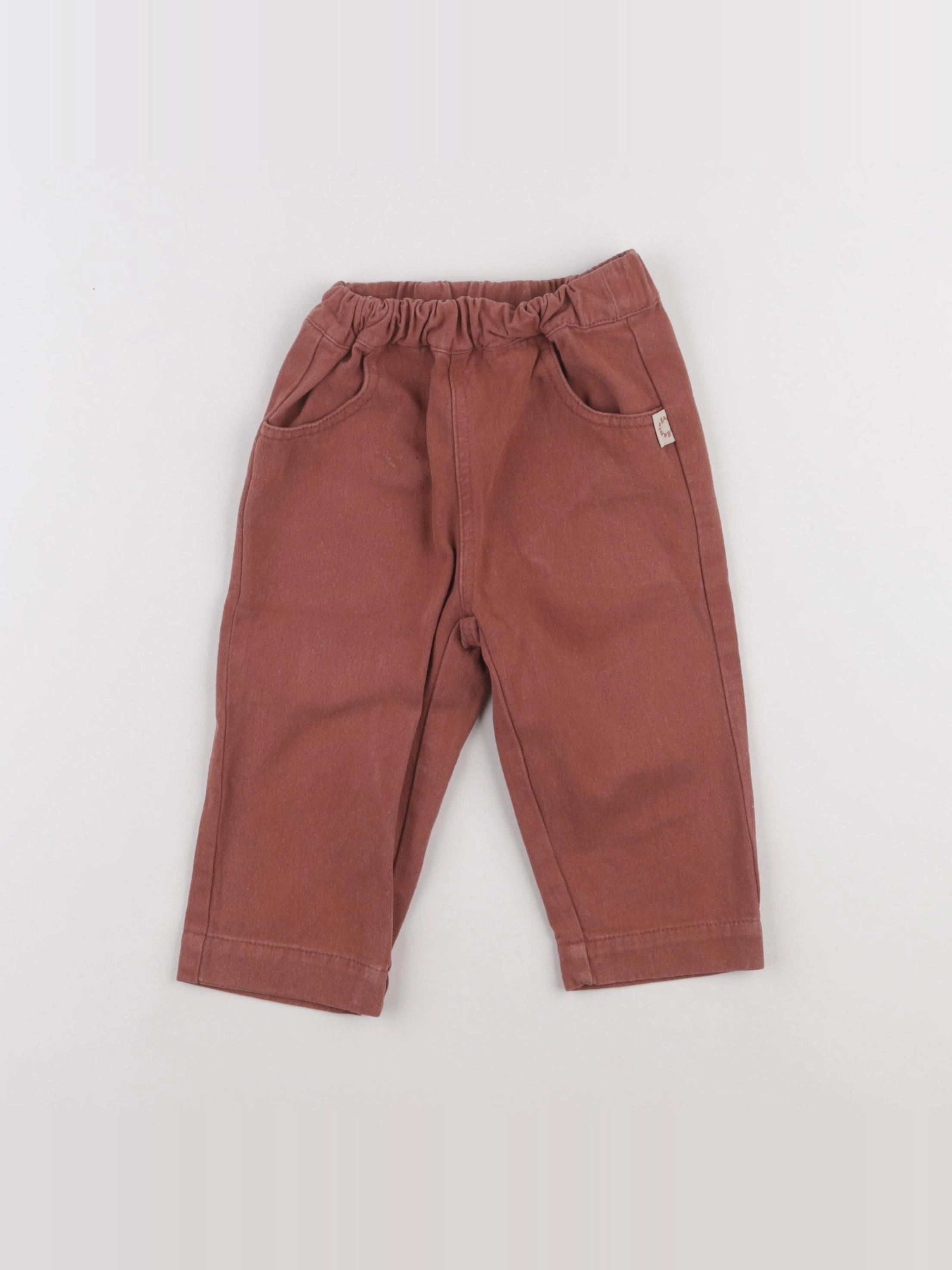 Gamin gamine - pantalon rouge - 12/18 mois