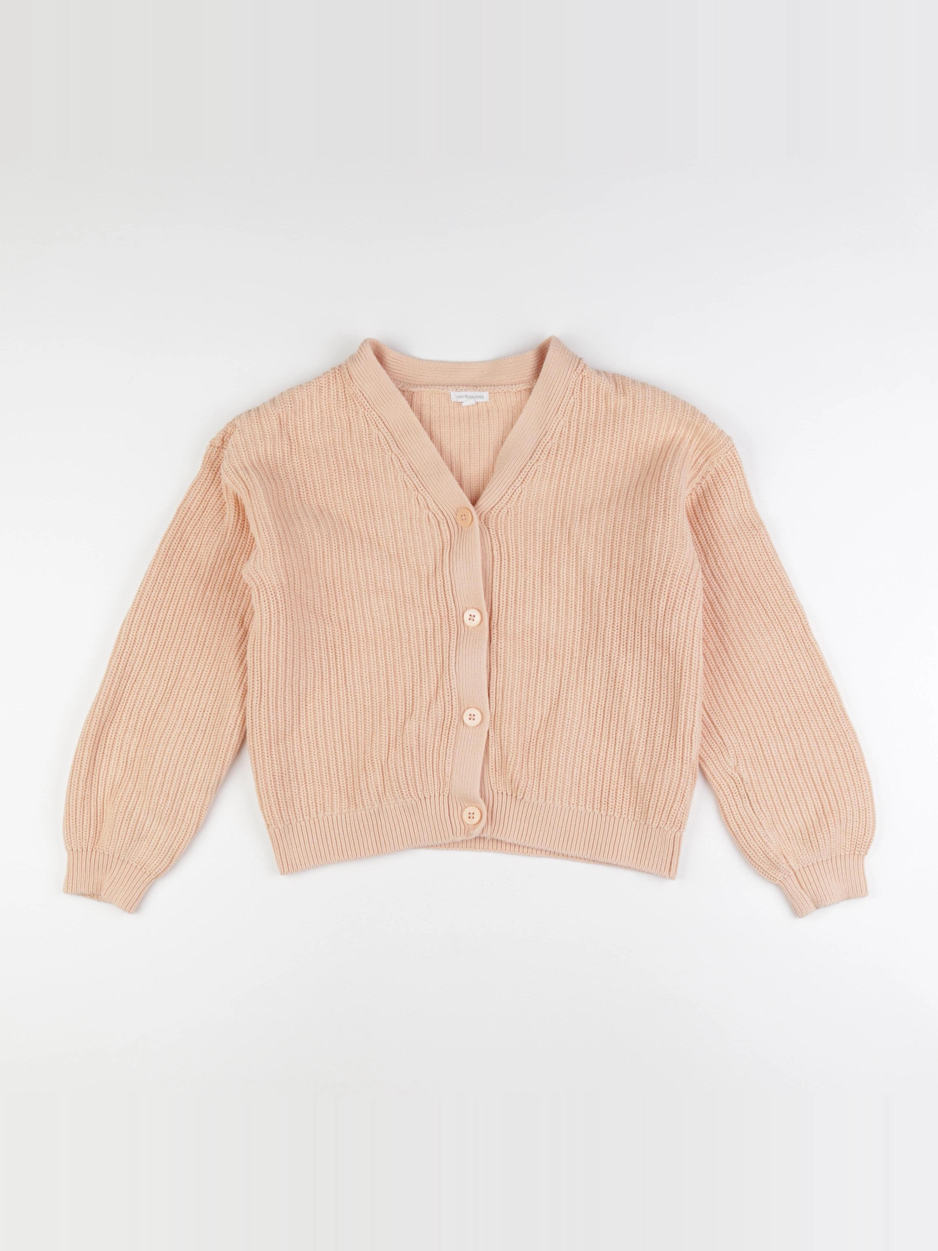 Vertbaudet - gilet orange - 12 ans