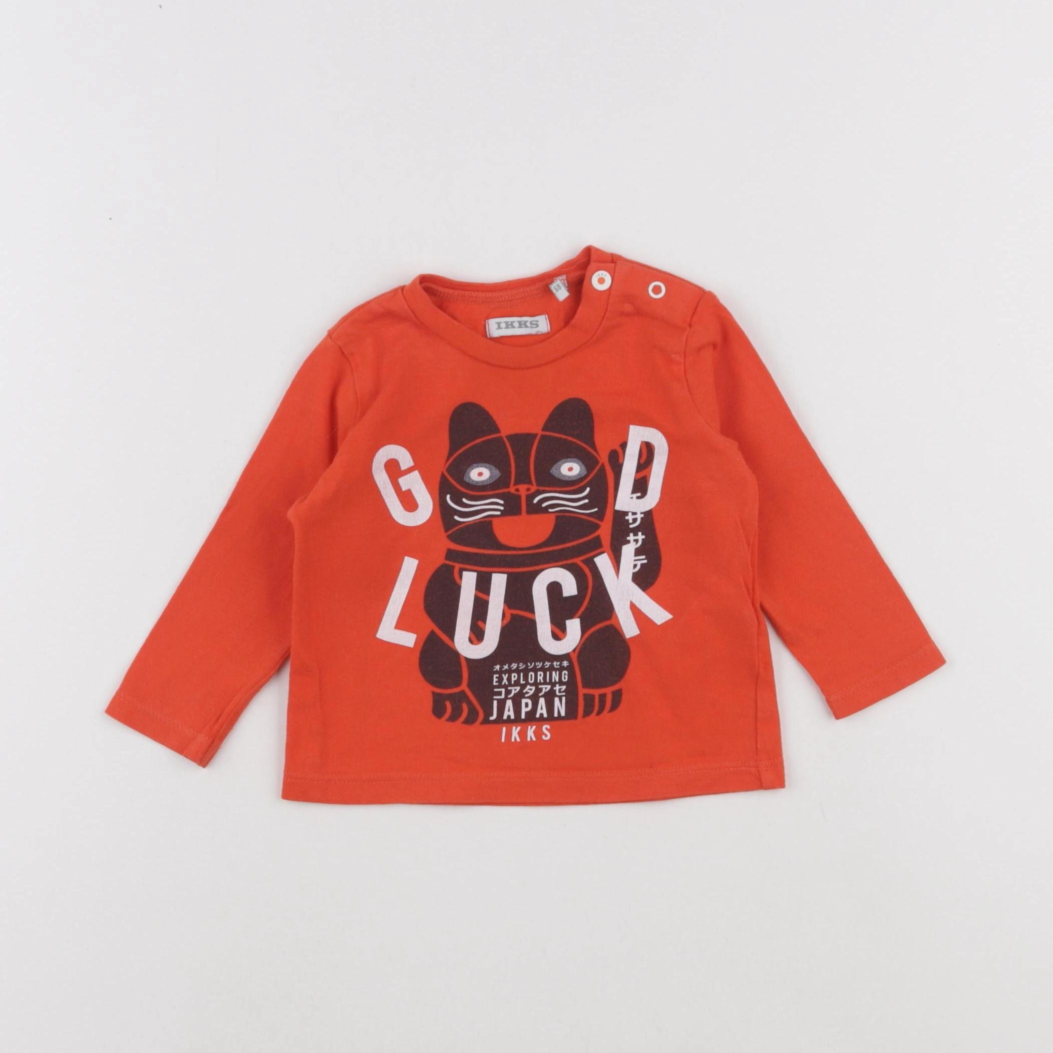 IKKS - tee-shirt orange - 6 mois