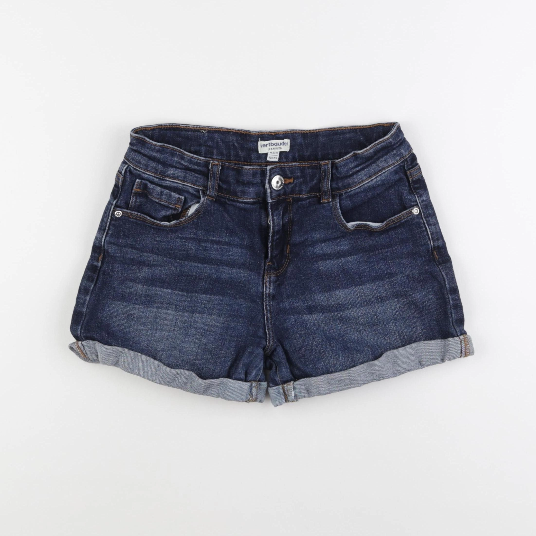 Vertbaudet - short bleu - 12 ans