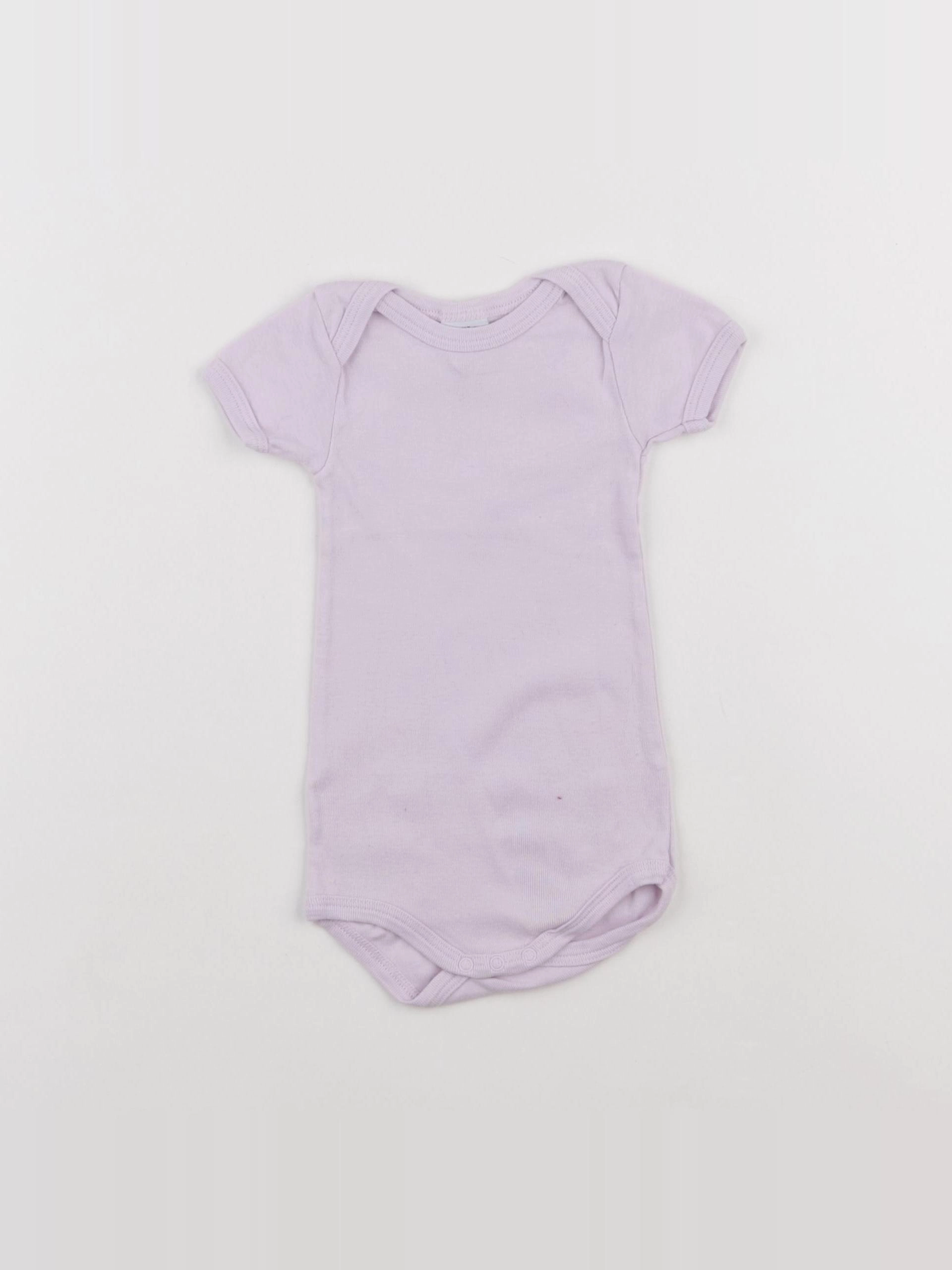 Petit Bateau - body violet - 6 mois