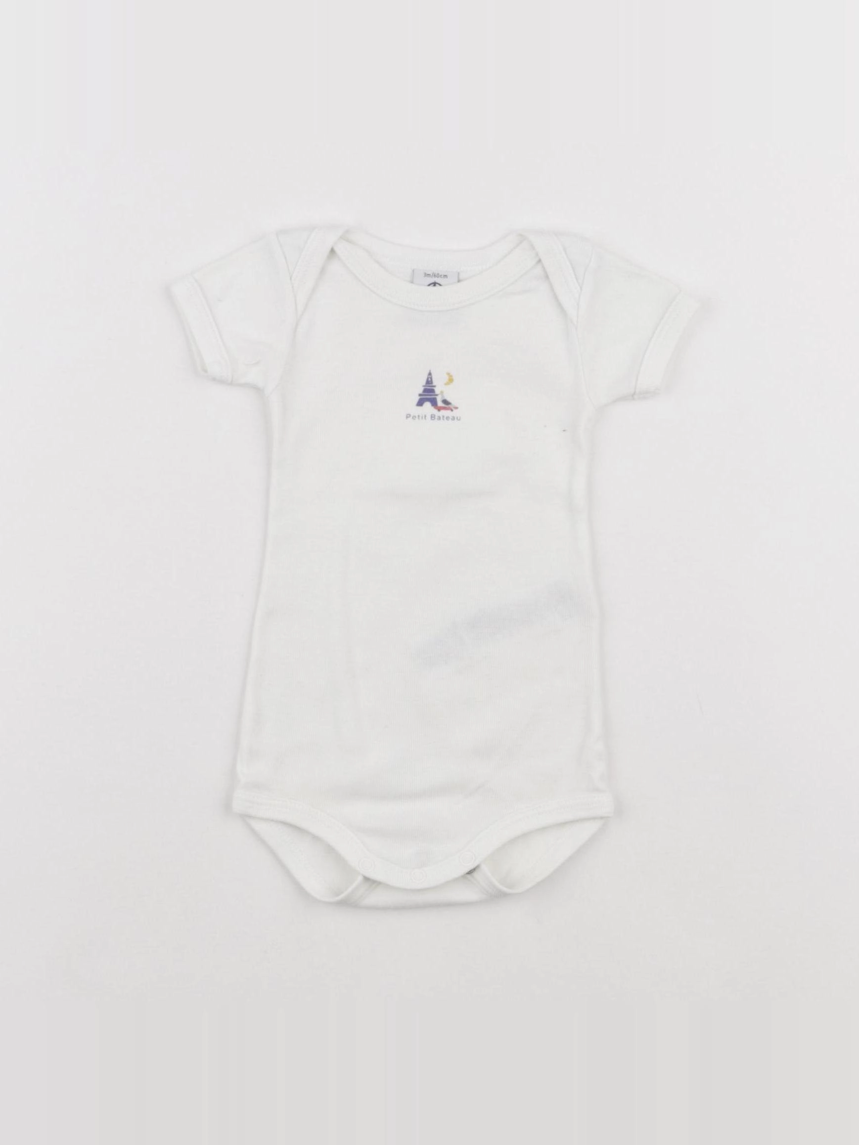 Petit Bateau - body beige - 3 mois