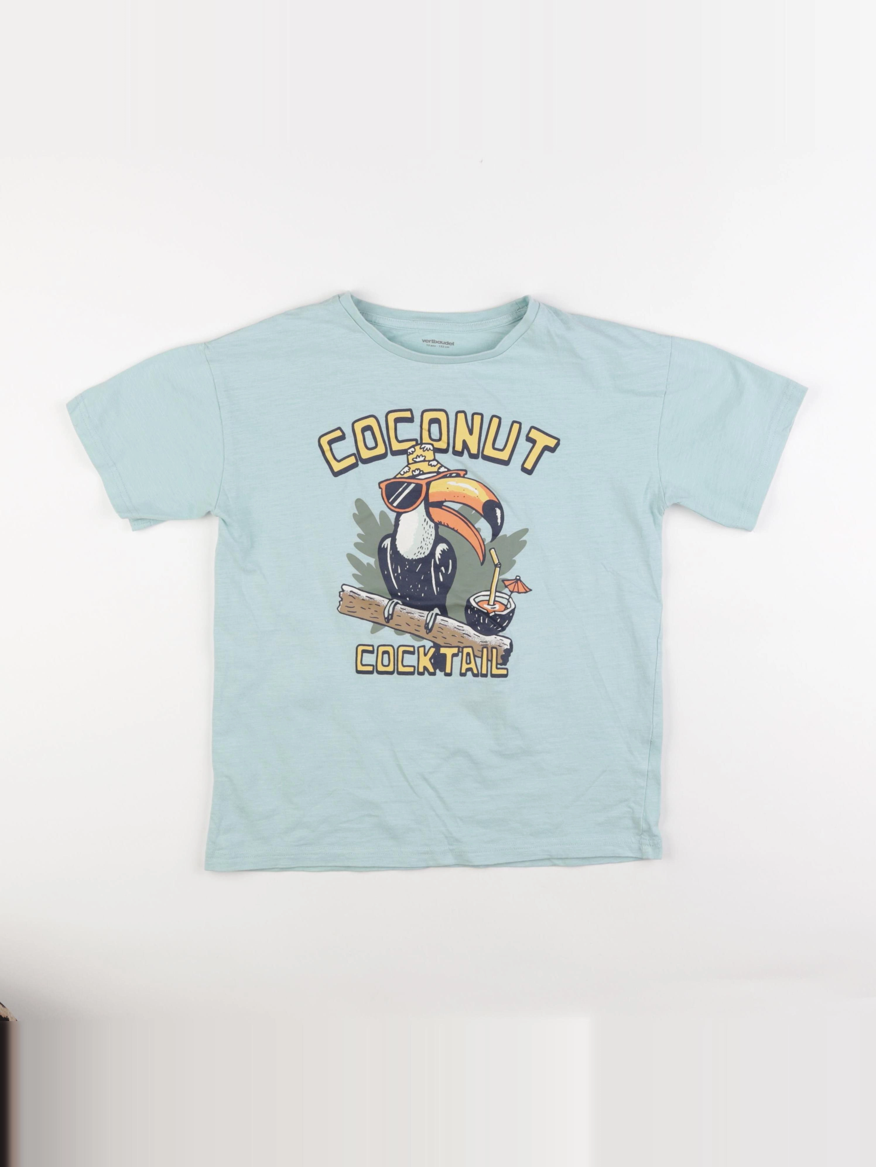 Vertbaudet - tee-shirt bleu - 12 ans