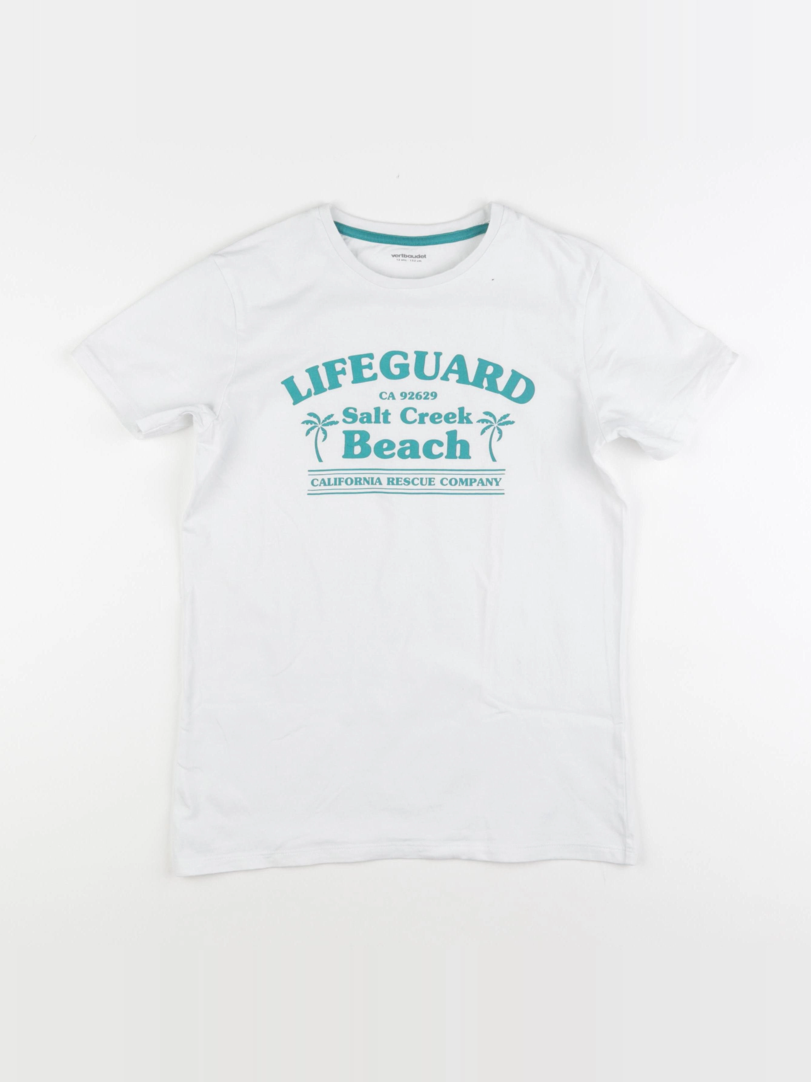 Vertbaudet - tee-shirt blanc - 12 ans