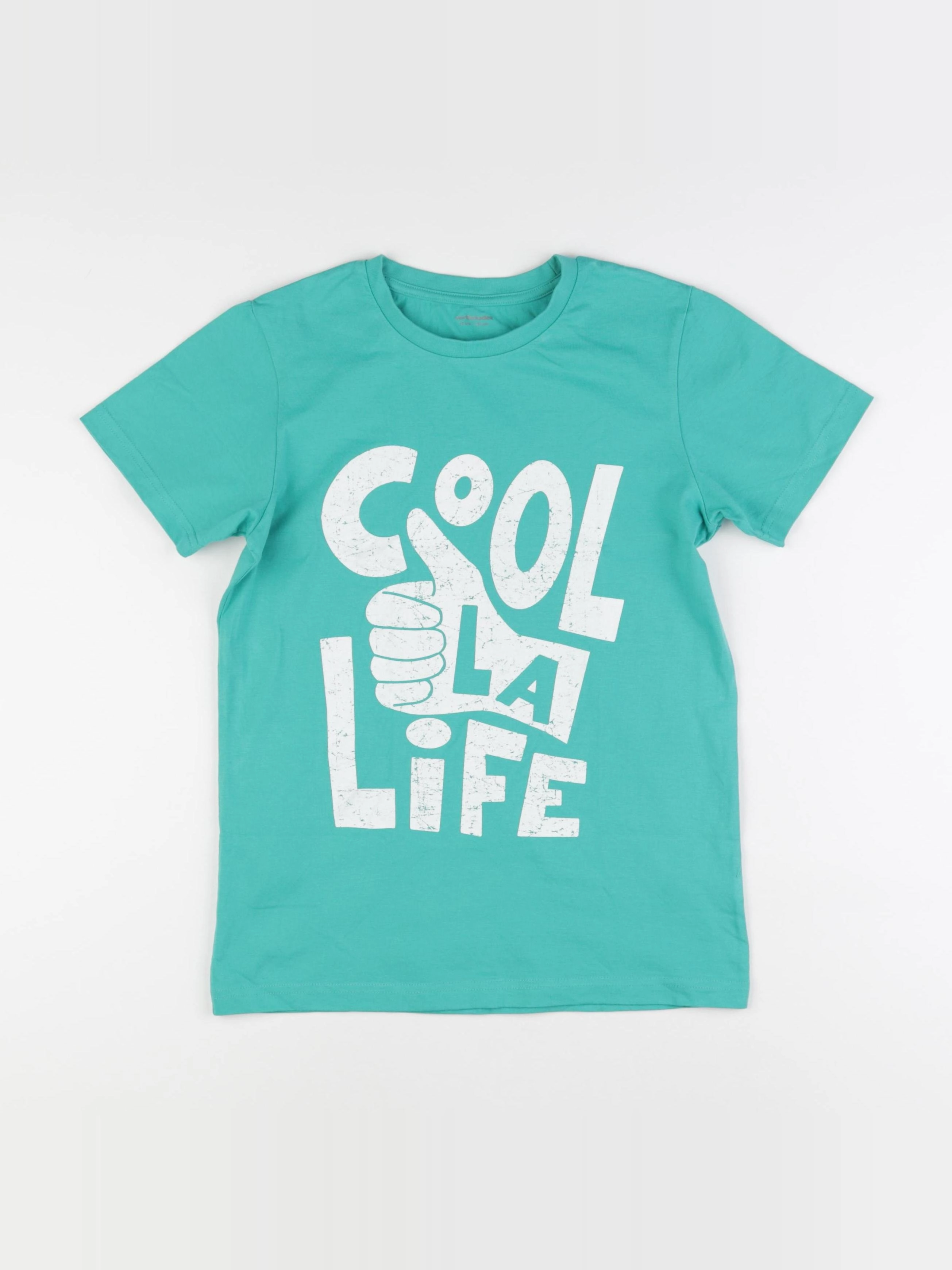 Vertbaudet - tee-shirt vert - 12 ans