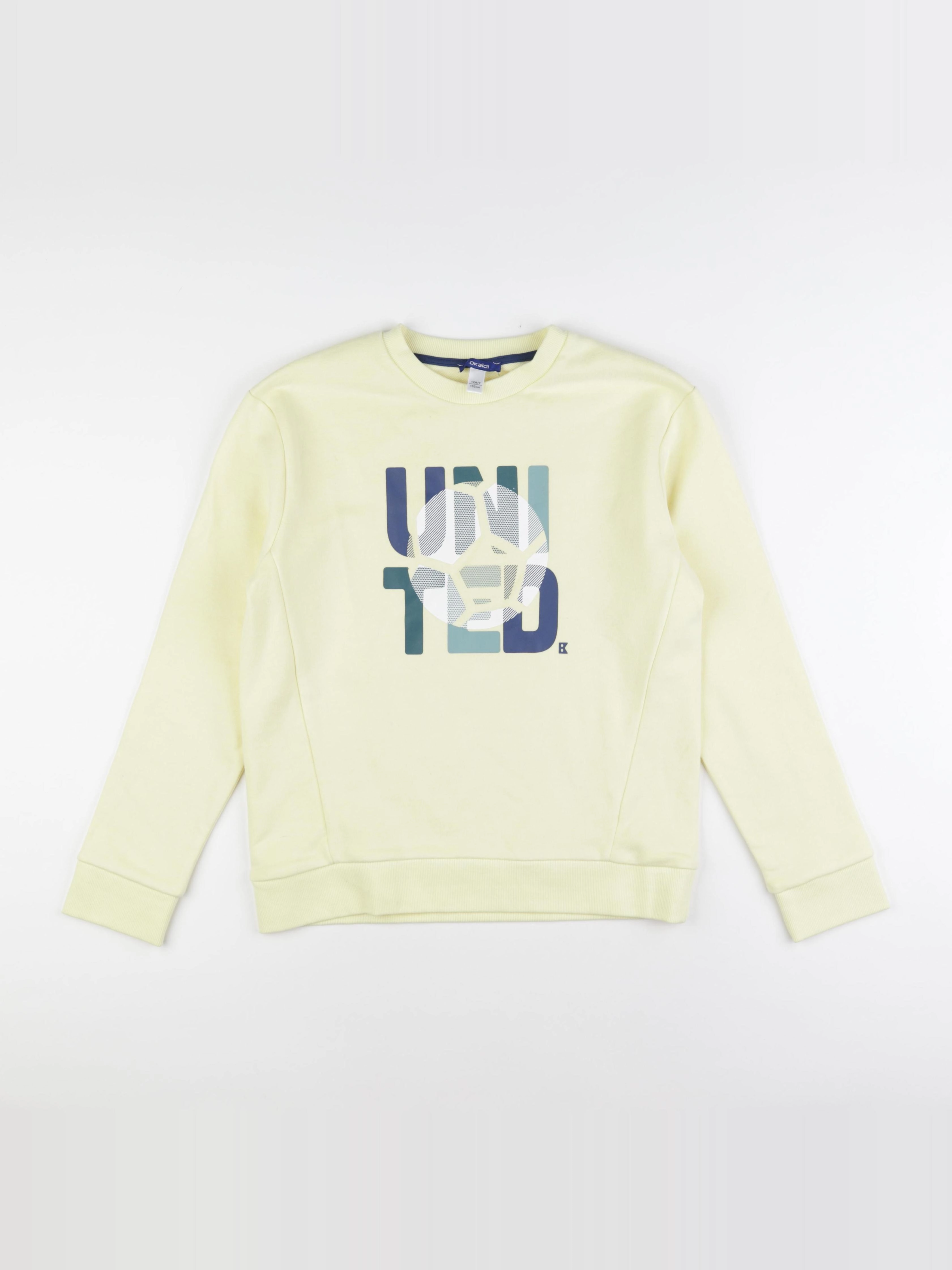 Okaidi - sweat jaune - 12 ans