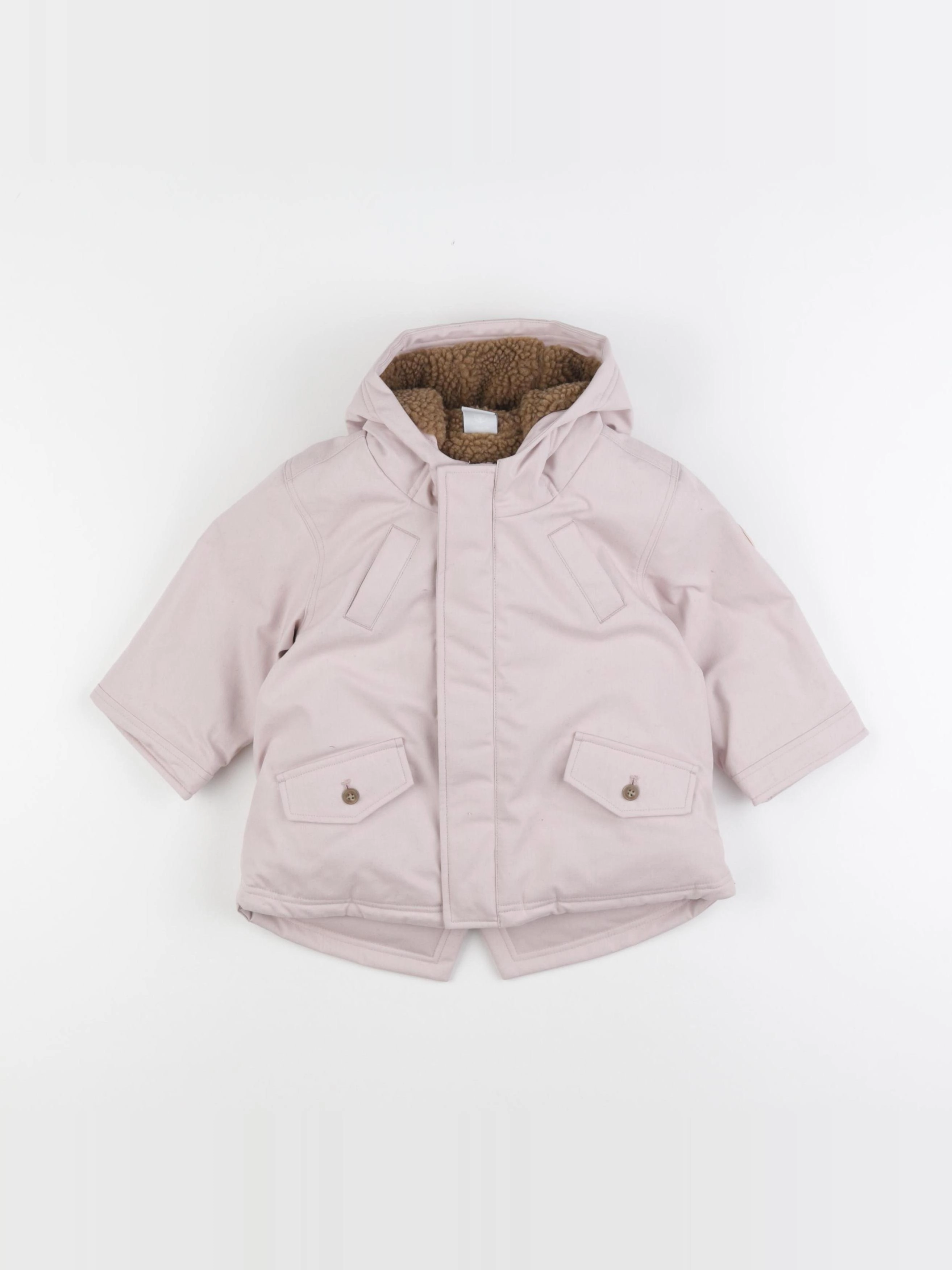 Petit Bateau - manteau rose - 18 mois