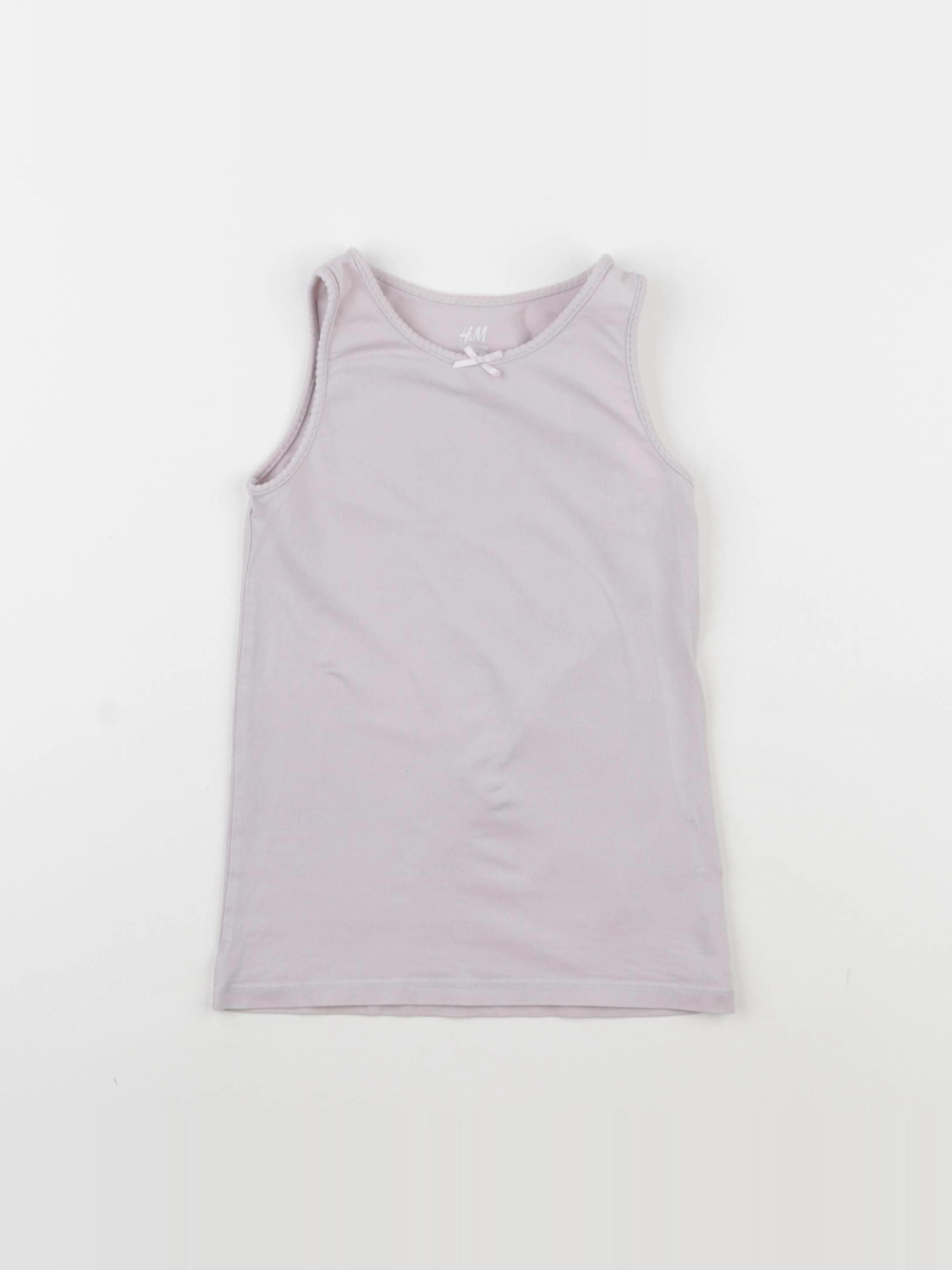 H&M - maillot de corps rose - 6/8 ans