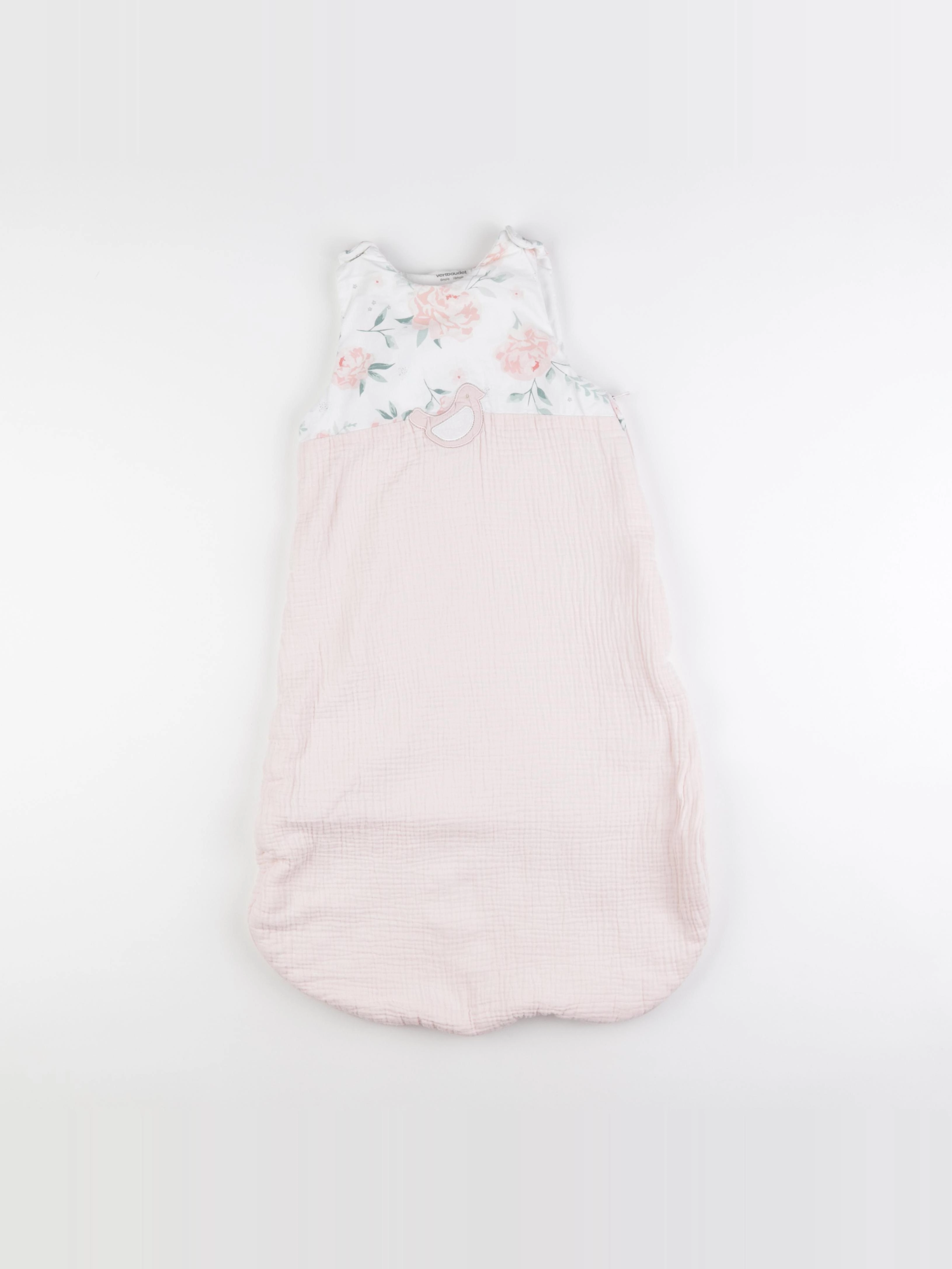 Vertbaudet - gigoteuse TOG 2,5 blanc, rose - 6/18 mois