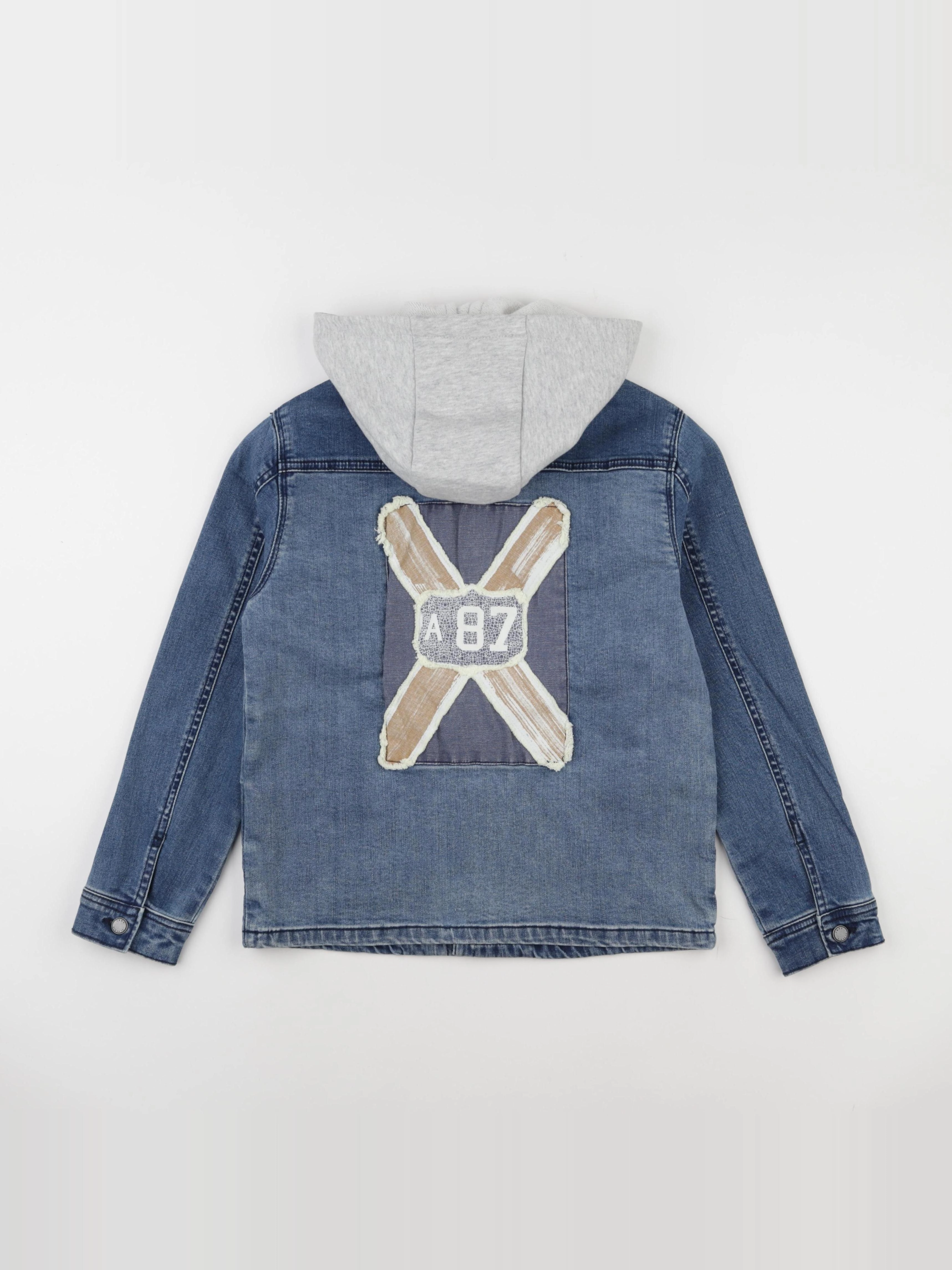 IKKS - veste imprimé au dos bleu - 10 ans