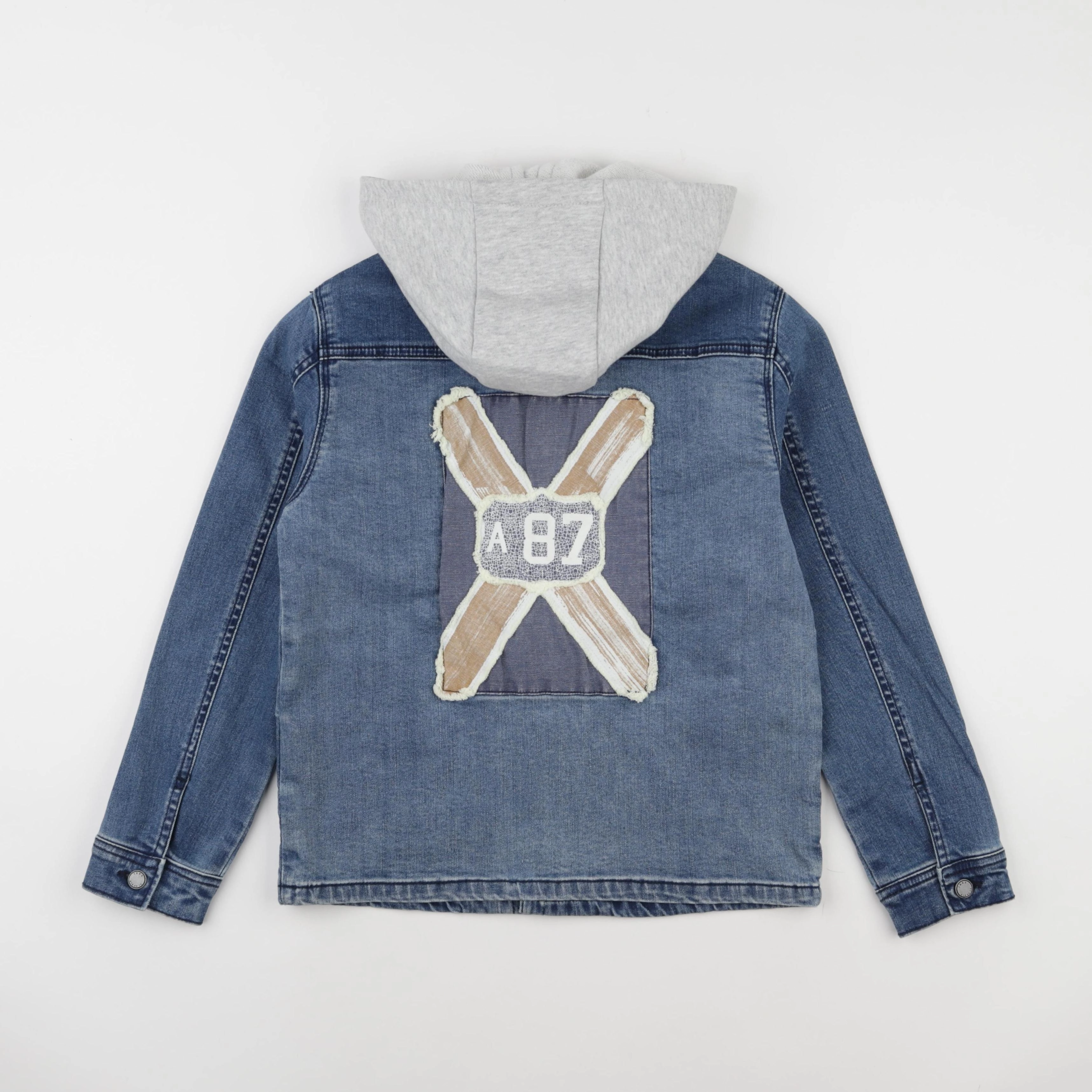 IKKS - veste imprimé au dos bleu - 10 ans