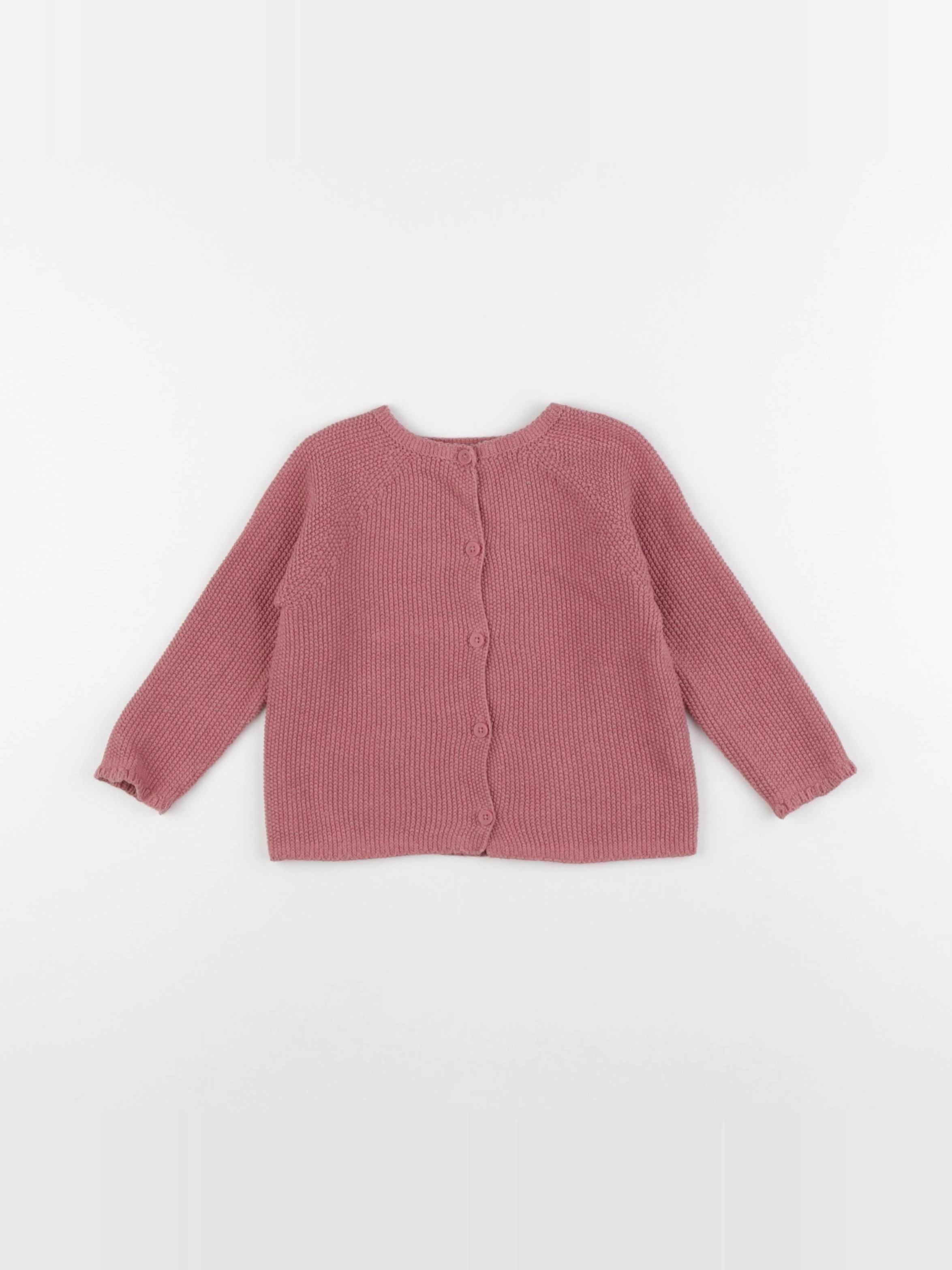 Zara - gilet rose - 12/18 mois