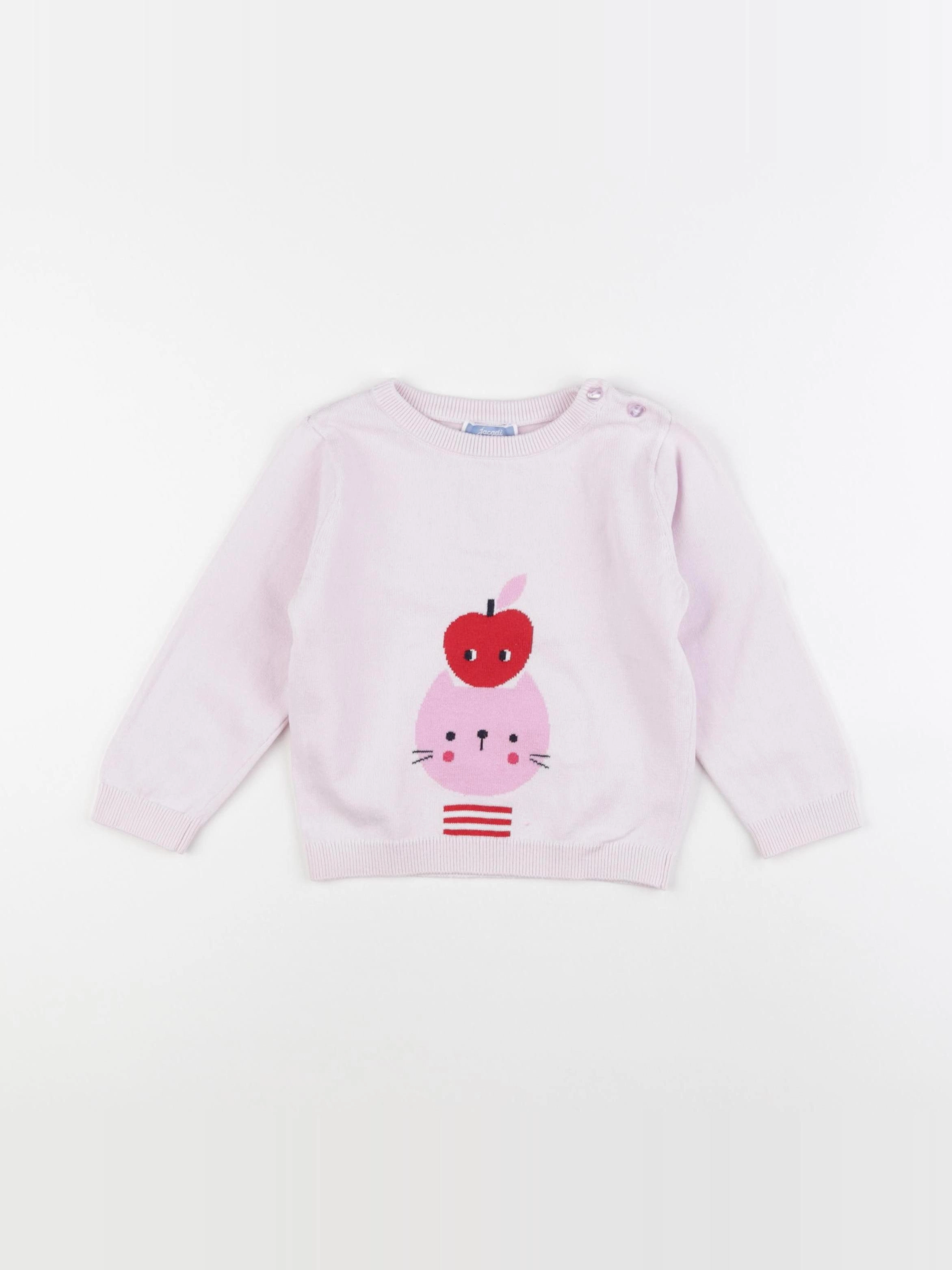 Jacadi - pull rose - 24 mois