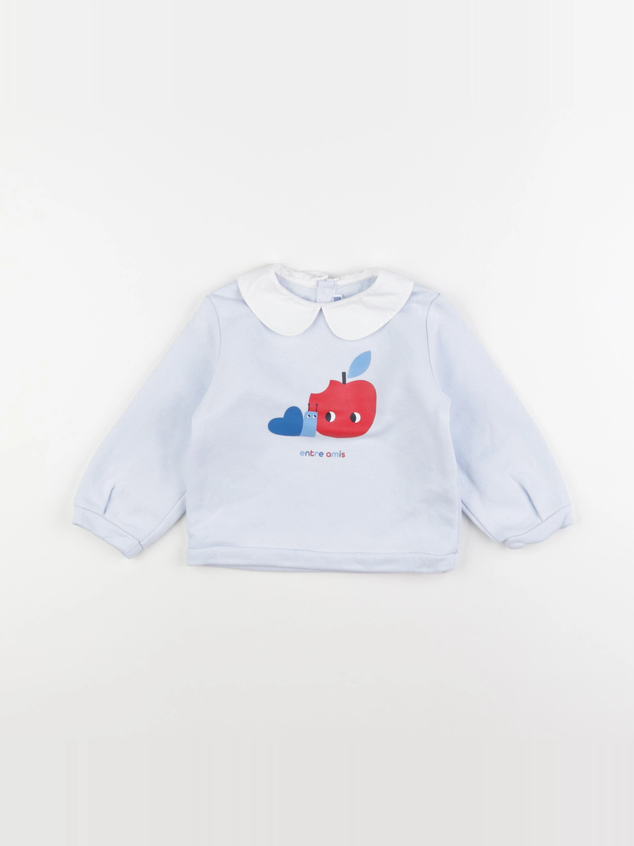 Jacadi - sweat bleu - 24 mois