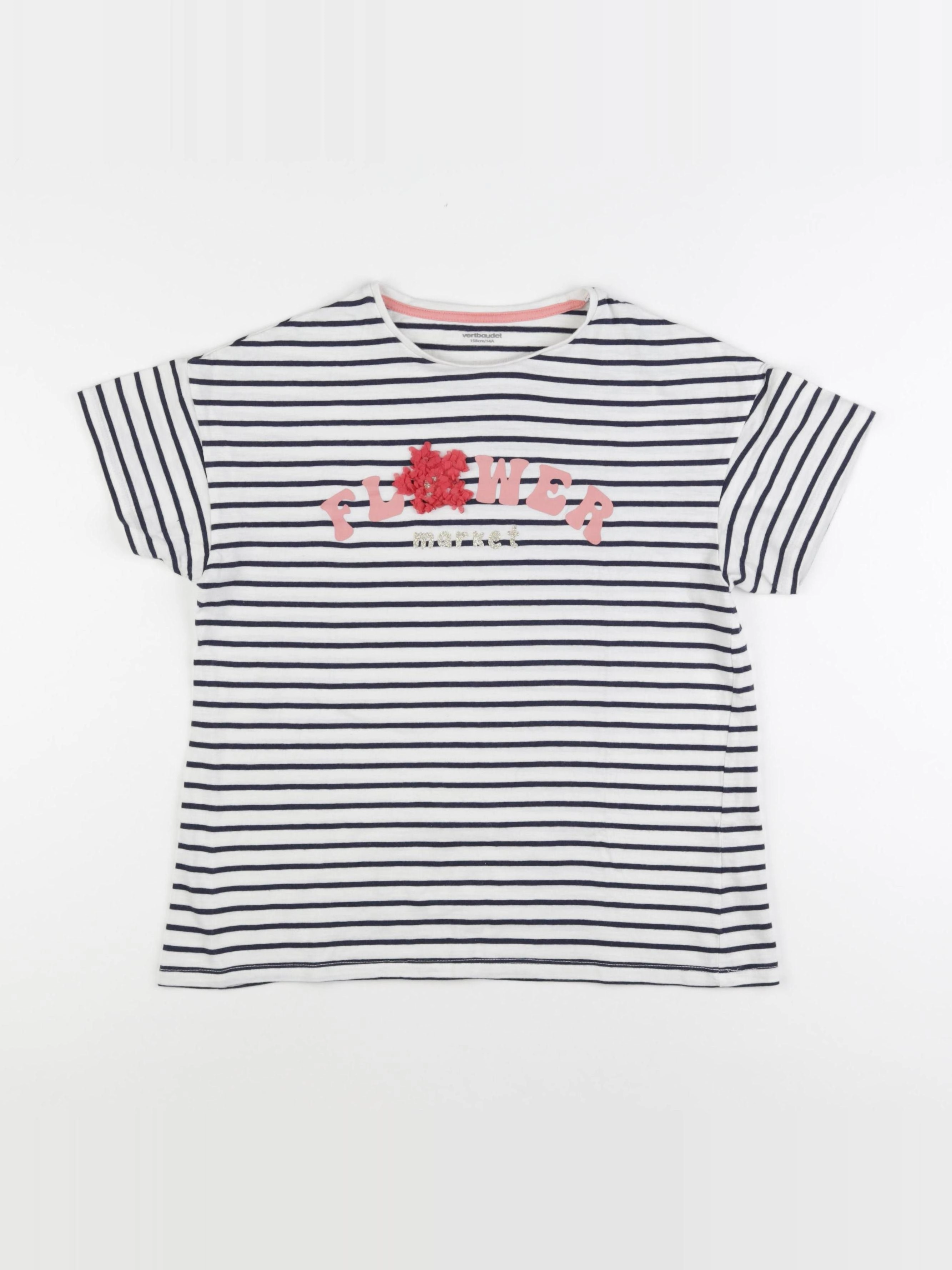 Vertbaudet - tee-shirt multicolore - 14 ans