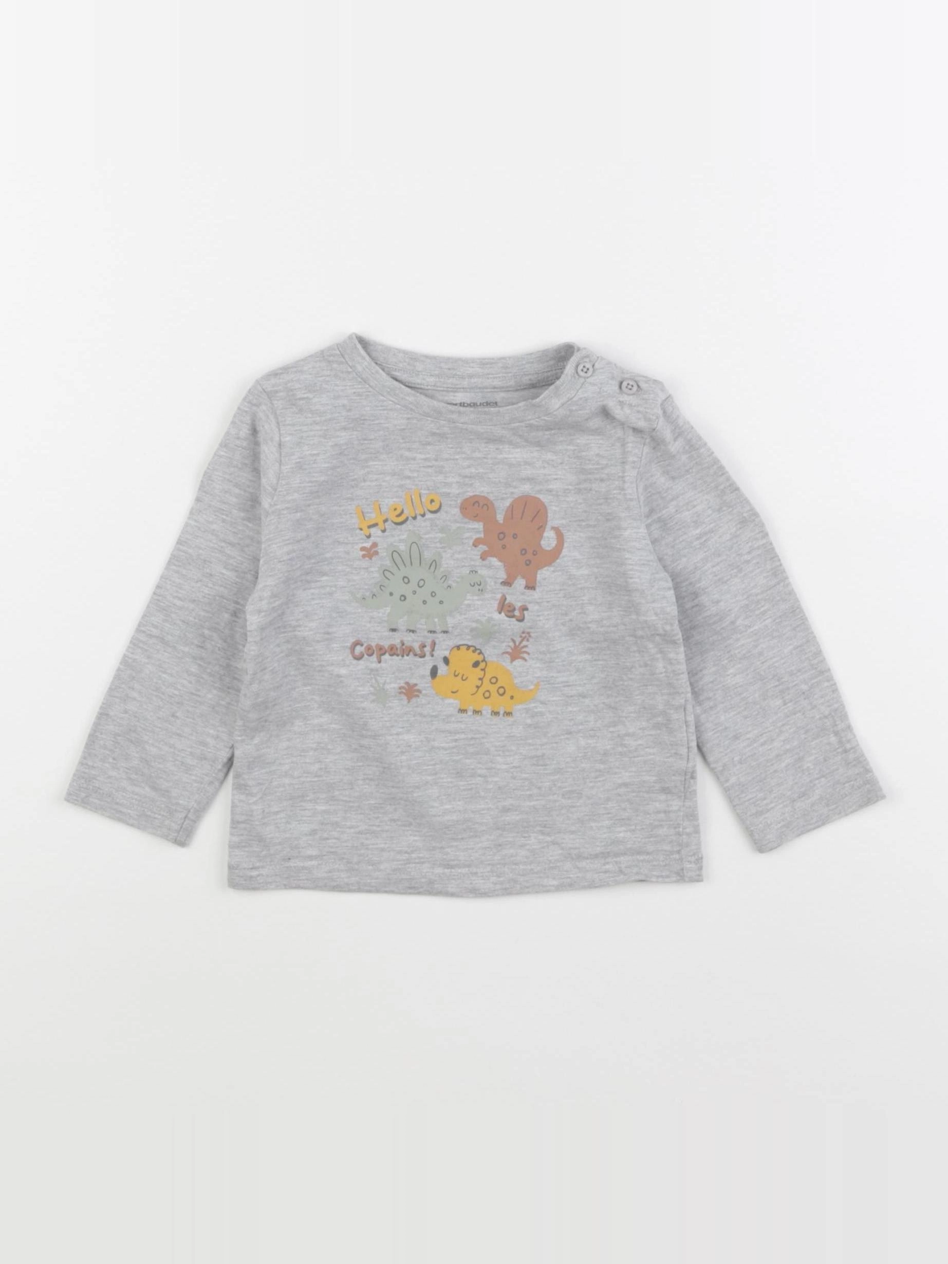 Vertbaudet - tee-shirt multicolore - 9 mois