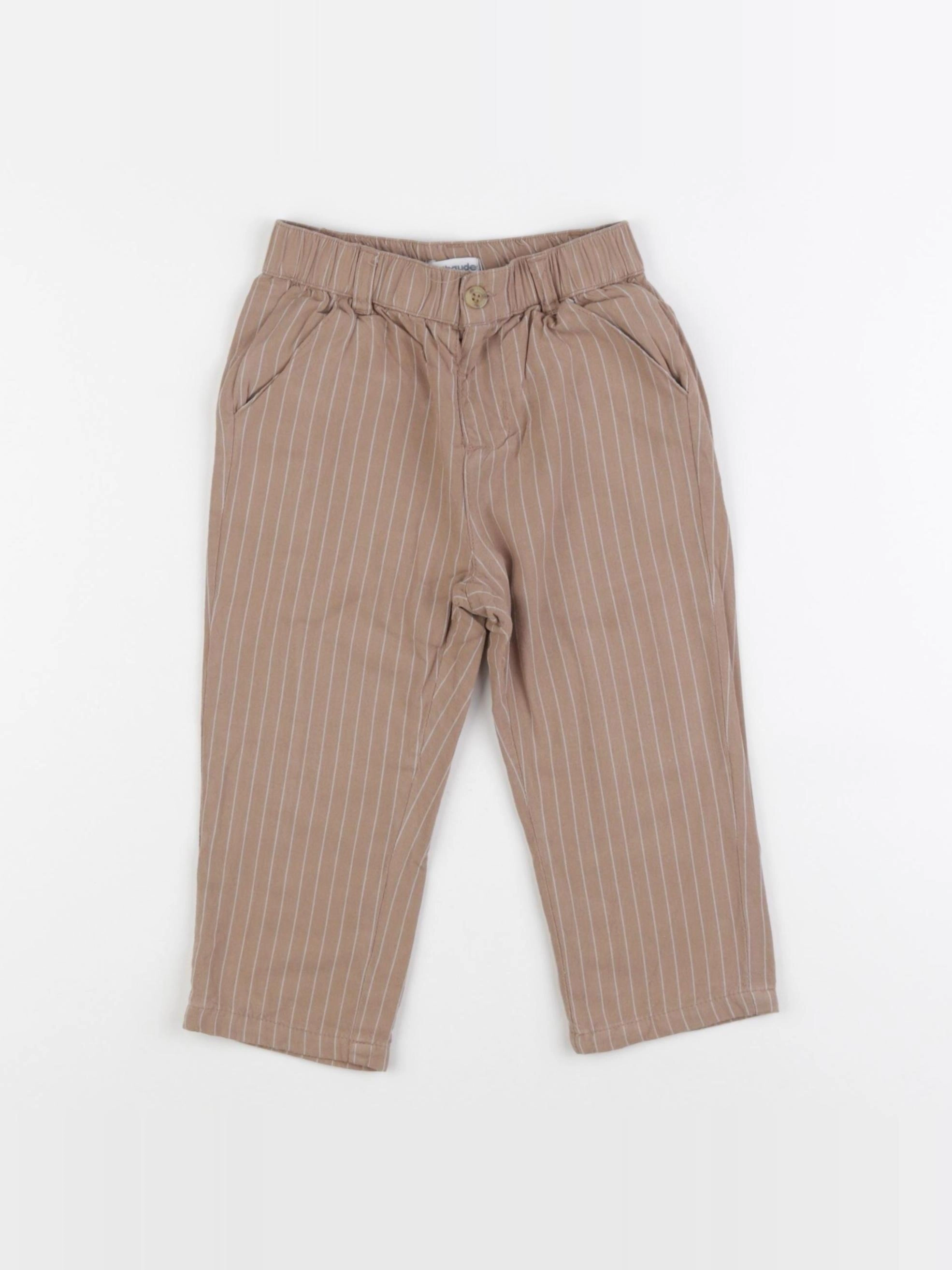 Vertbaudet - pantalon marron - 2 ans