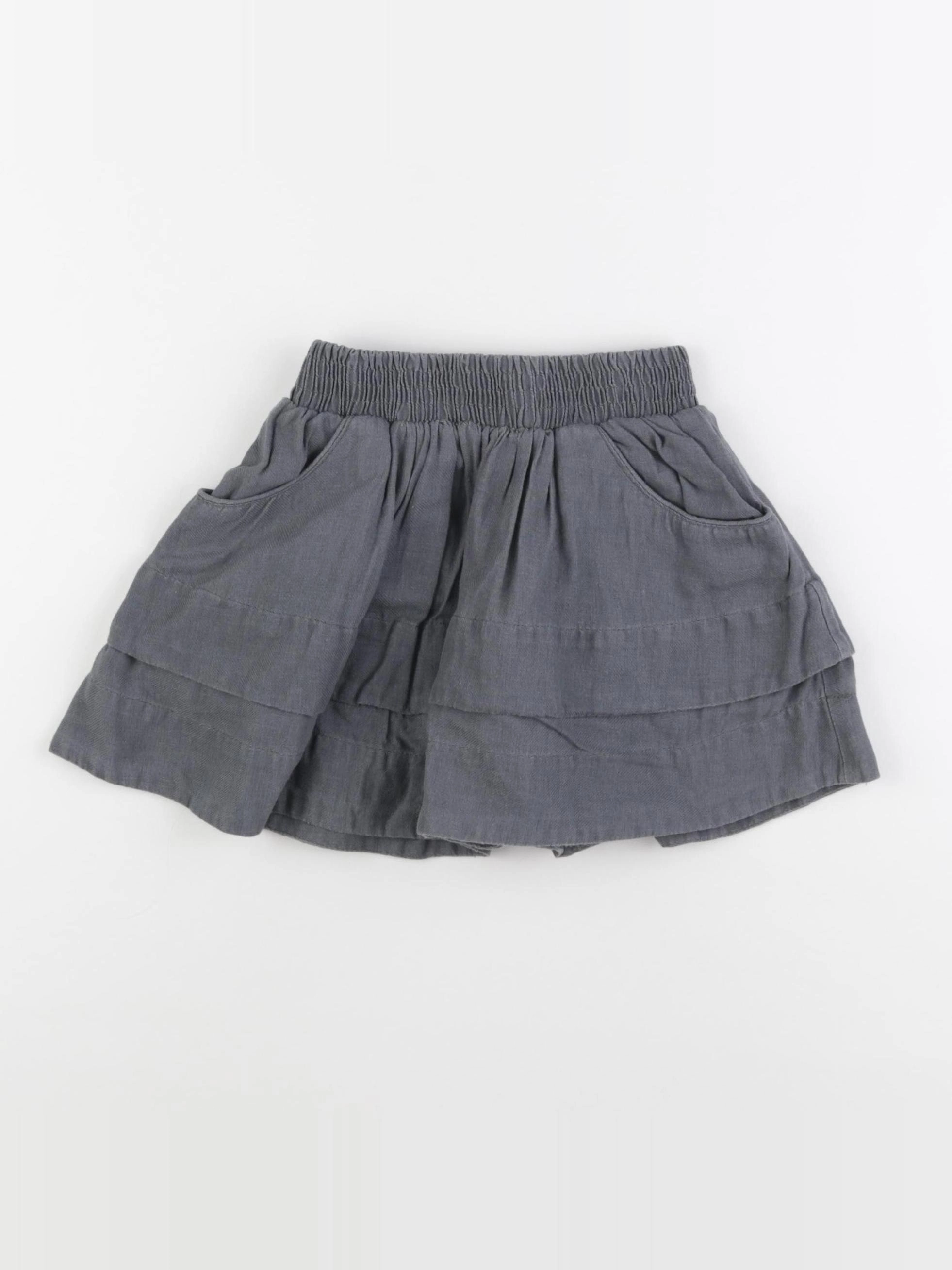 Vertbaudet - jupe gris - 5 ans