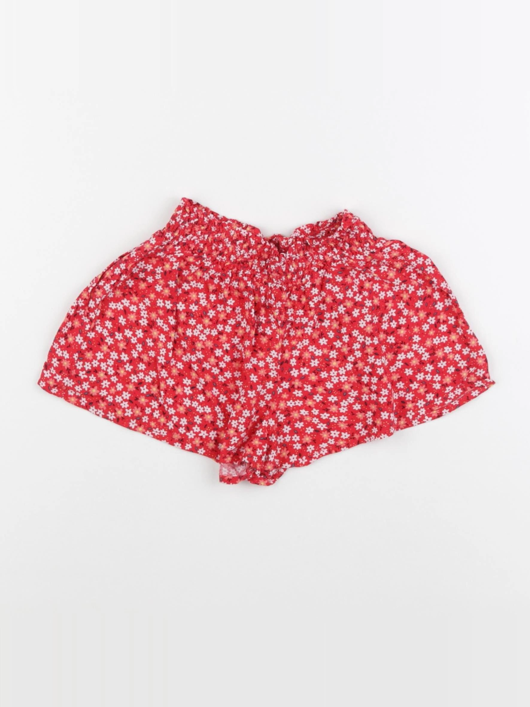 Vertbaudet - short rouge - 3 ans