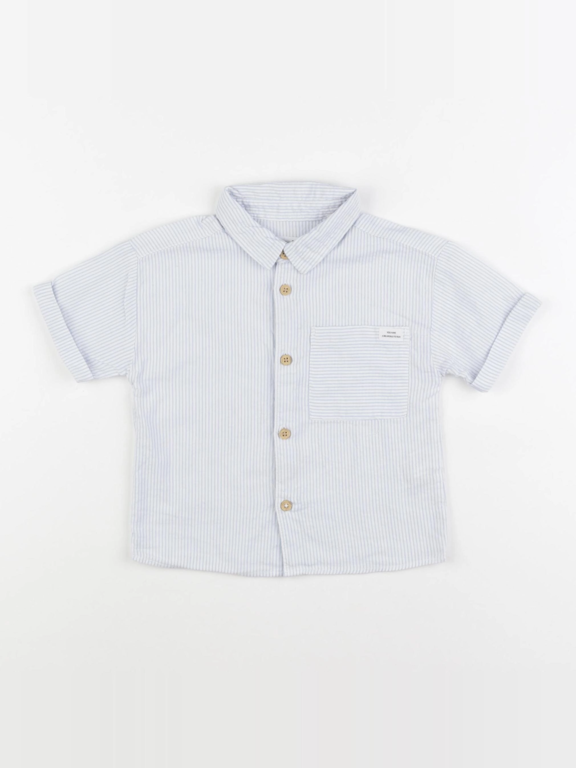 Zara - chemise bleu - 9/12 mois