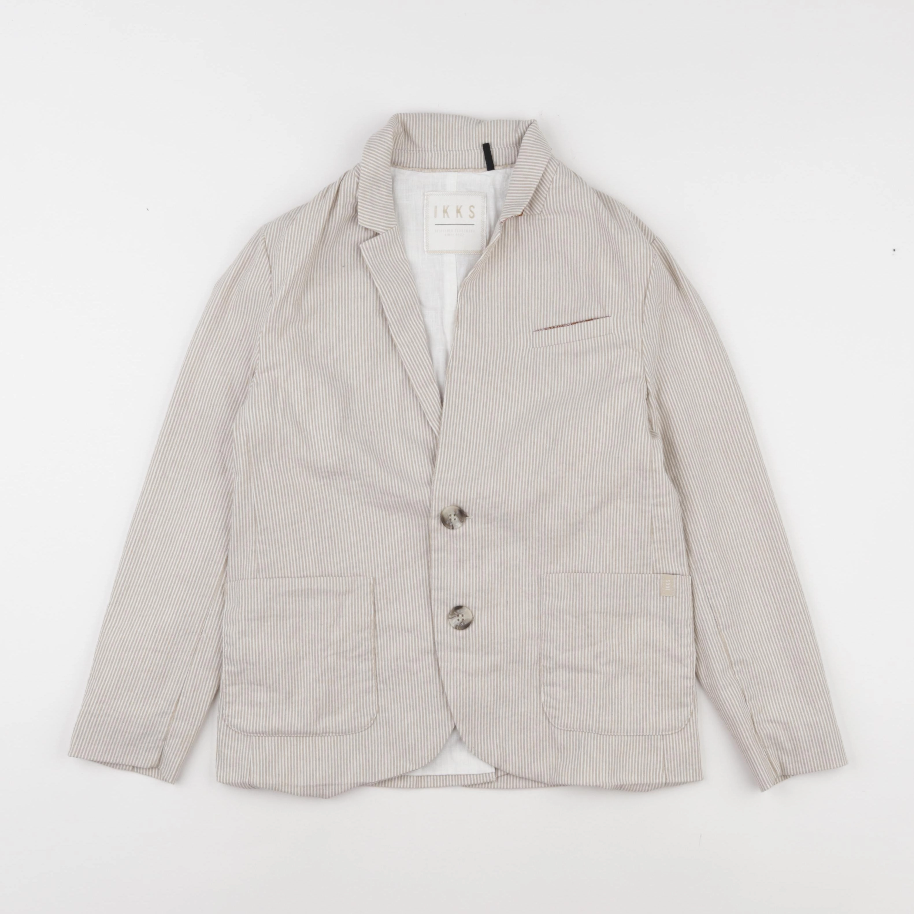 IKKS - veste marron, blanc - 10 ans
