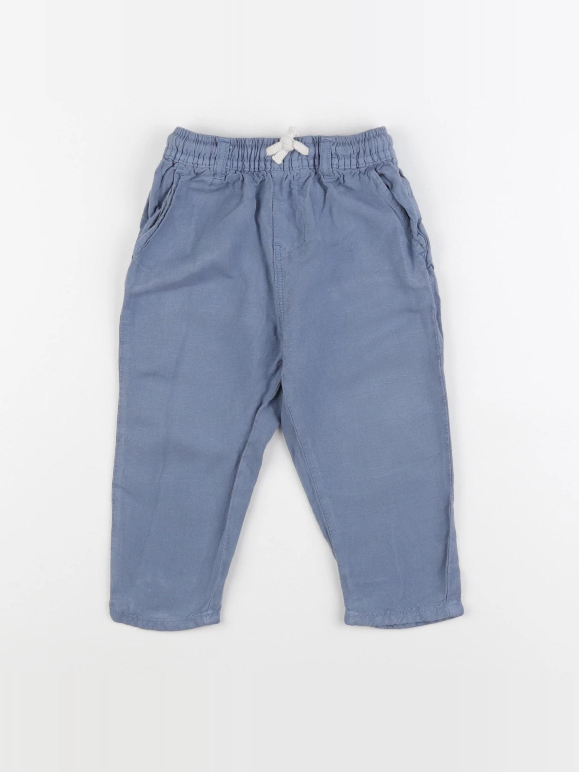 Zara - pantalon bleu - 12/18 mois