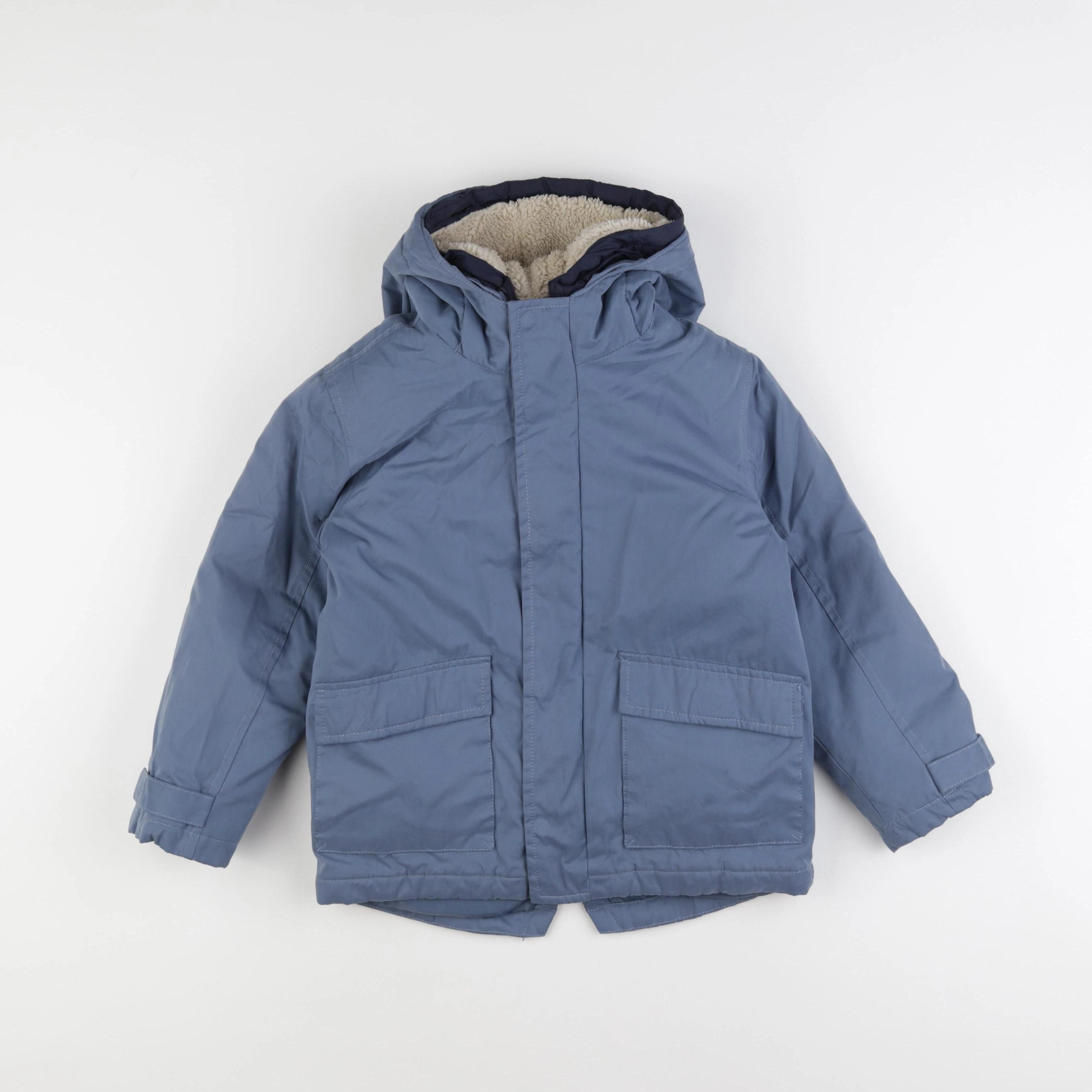 Vertbaudet - parka bleu - 6 ans