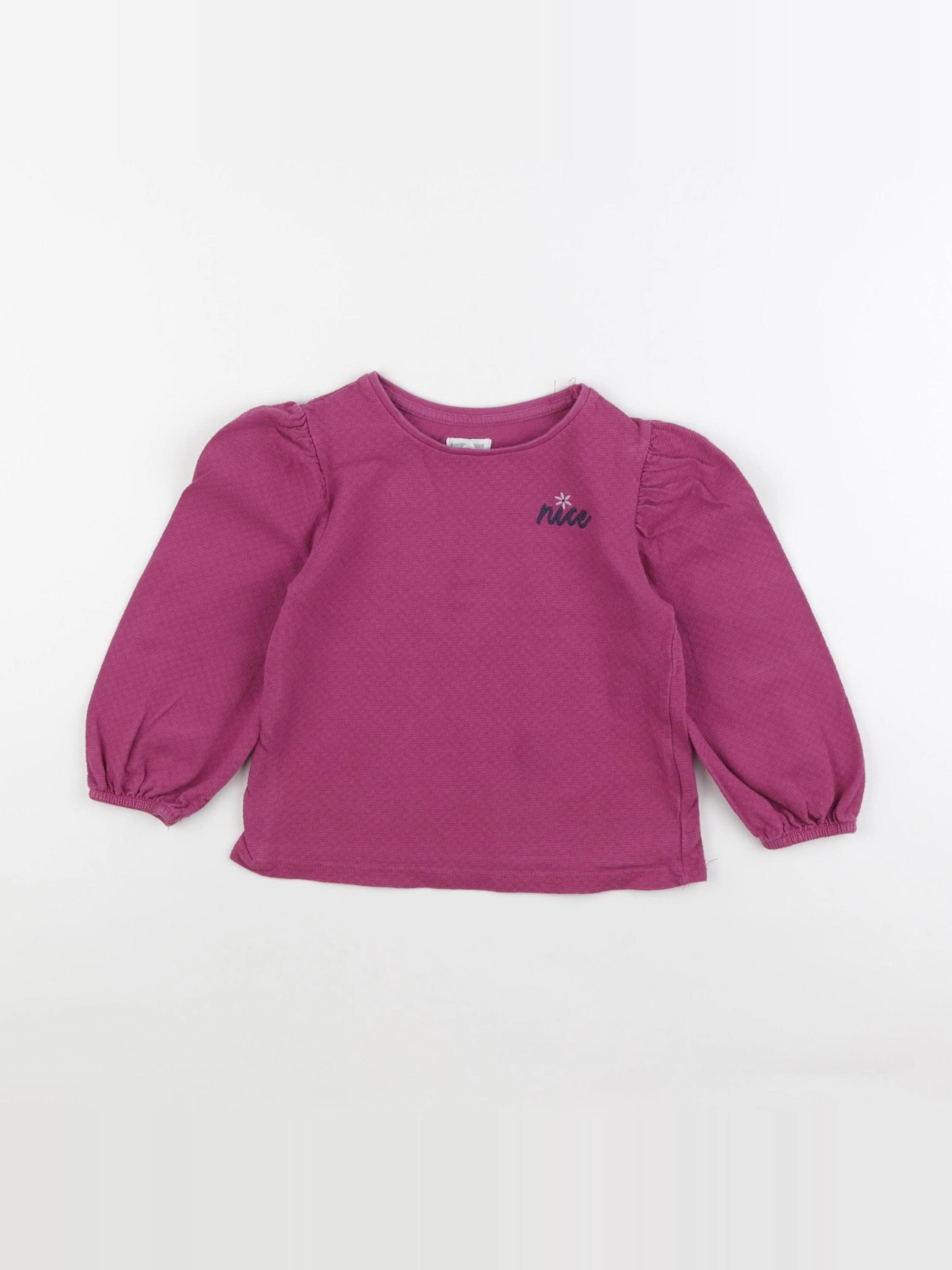 Vertbaudet - tee-shirt rose - 5 ans