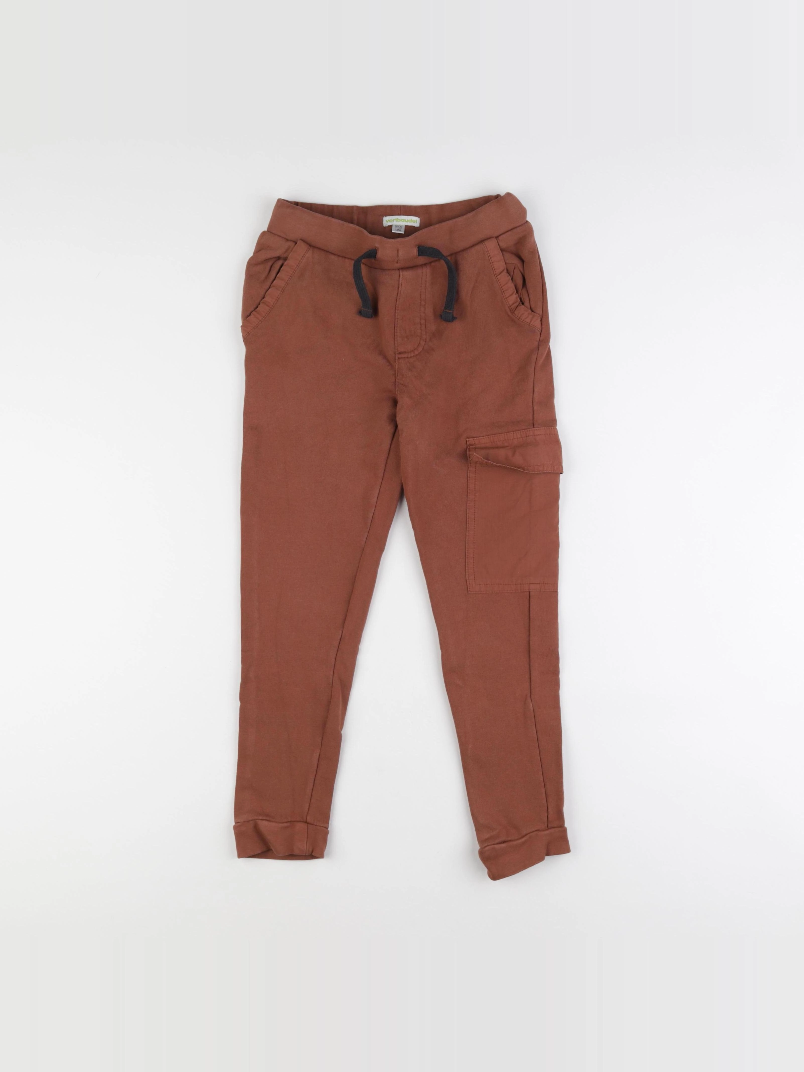 Vertbaudet - pantalon marron - 7 ans