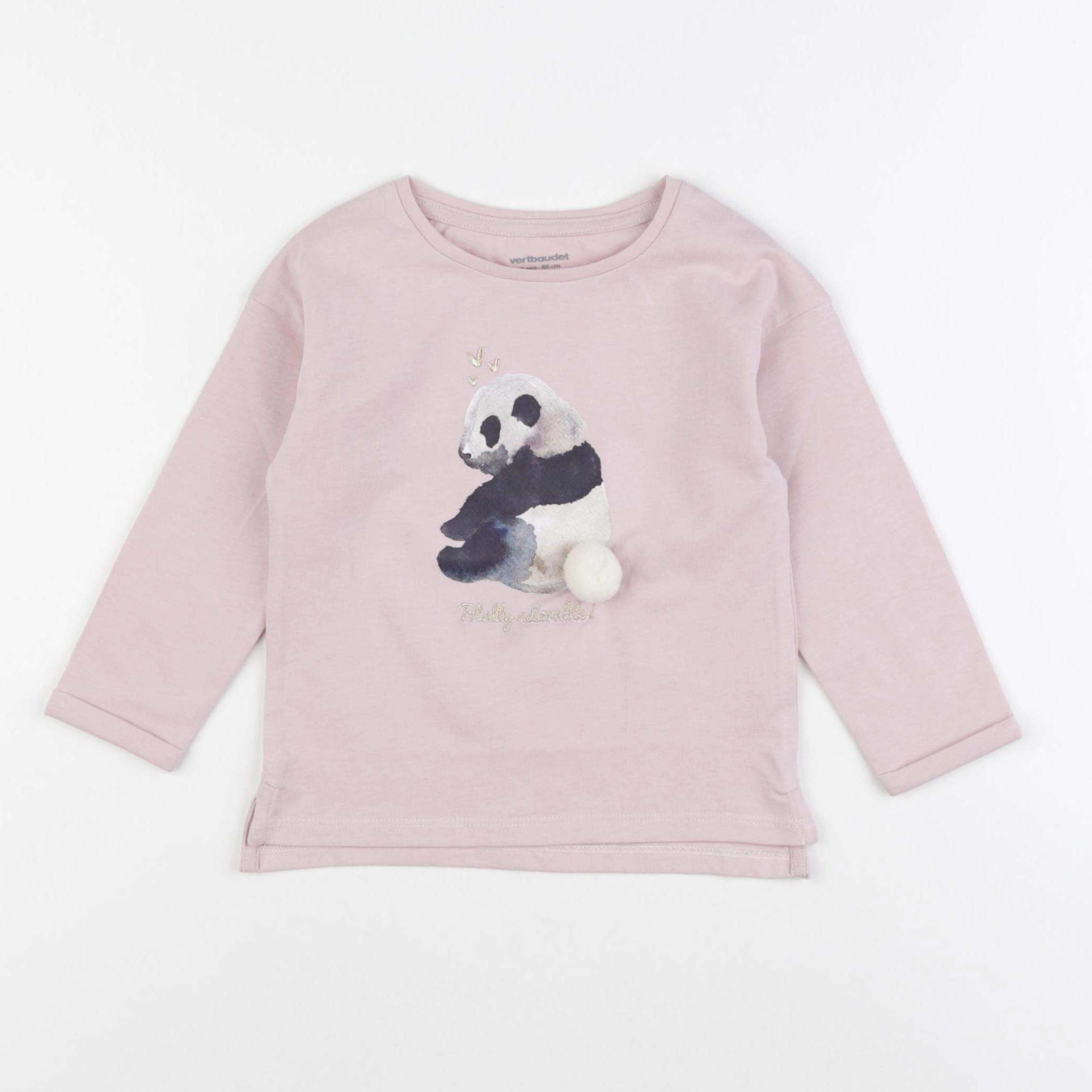 Vertbaudet - tee-shirt rose - 2 ans