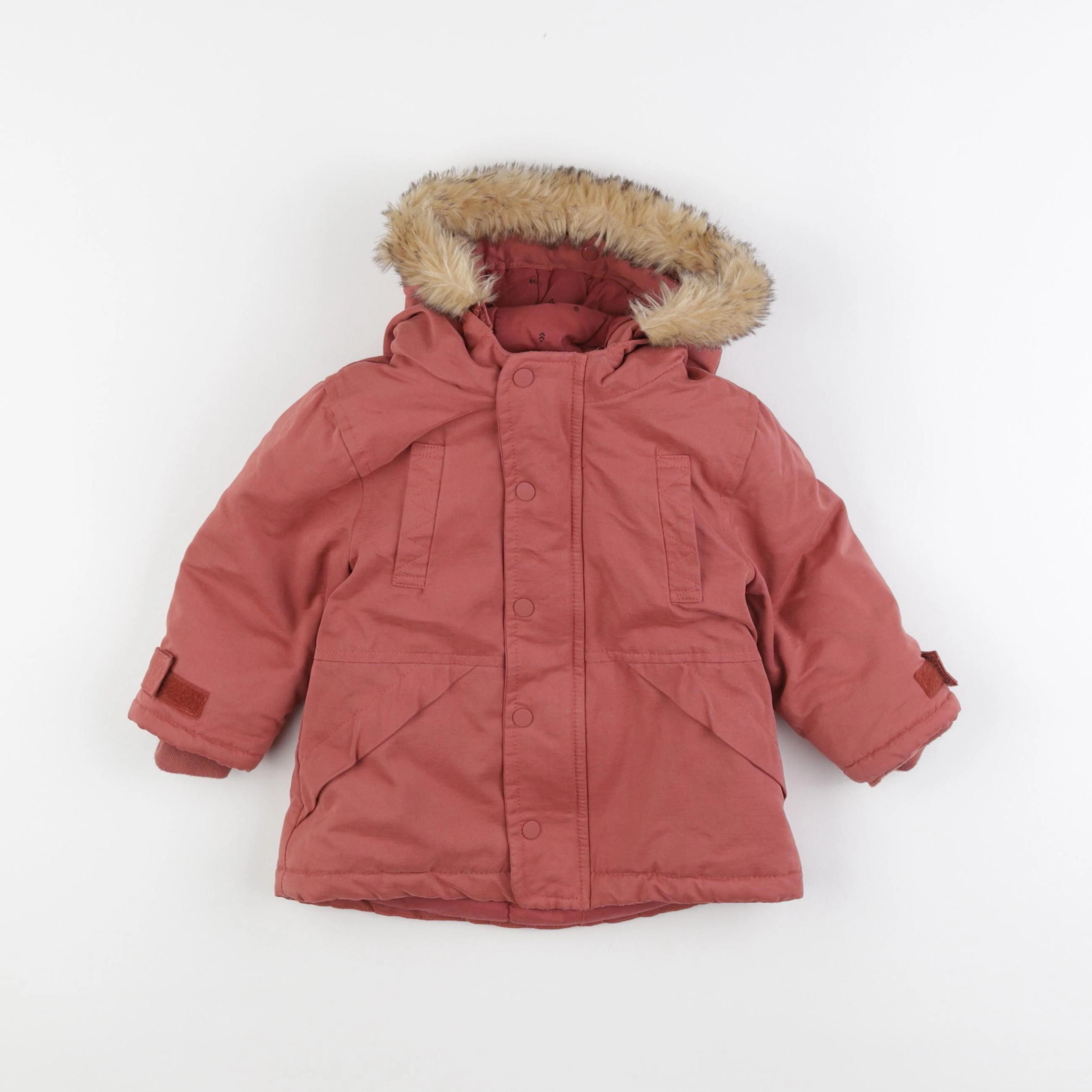Vertbaudet - parka rose - 18 mois