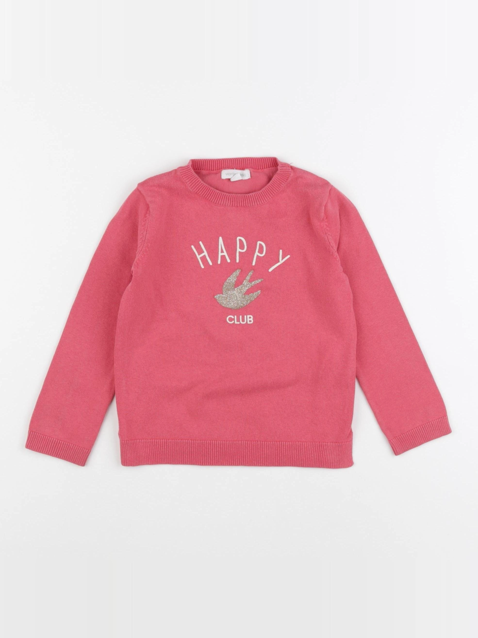 Vertbaudet - pull rose - 3 ans