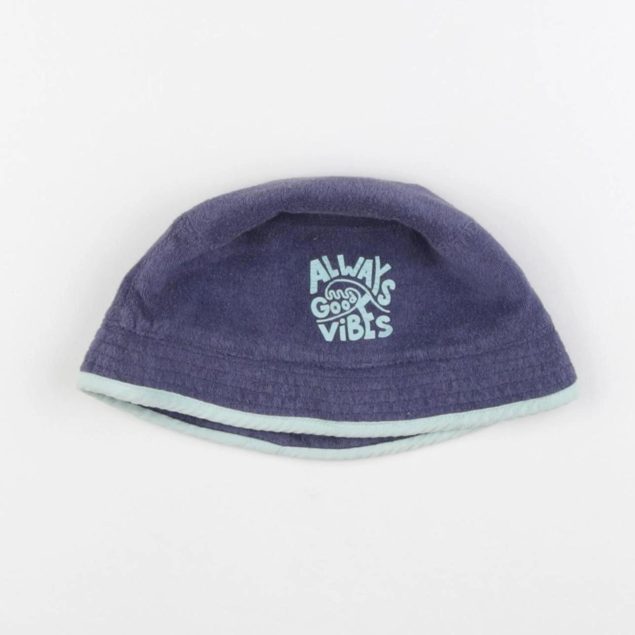 Vertbaudet - chapeau éponge  bleu - 4/6 ans