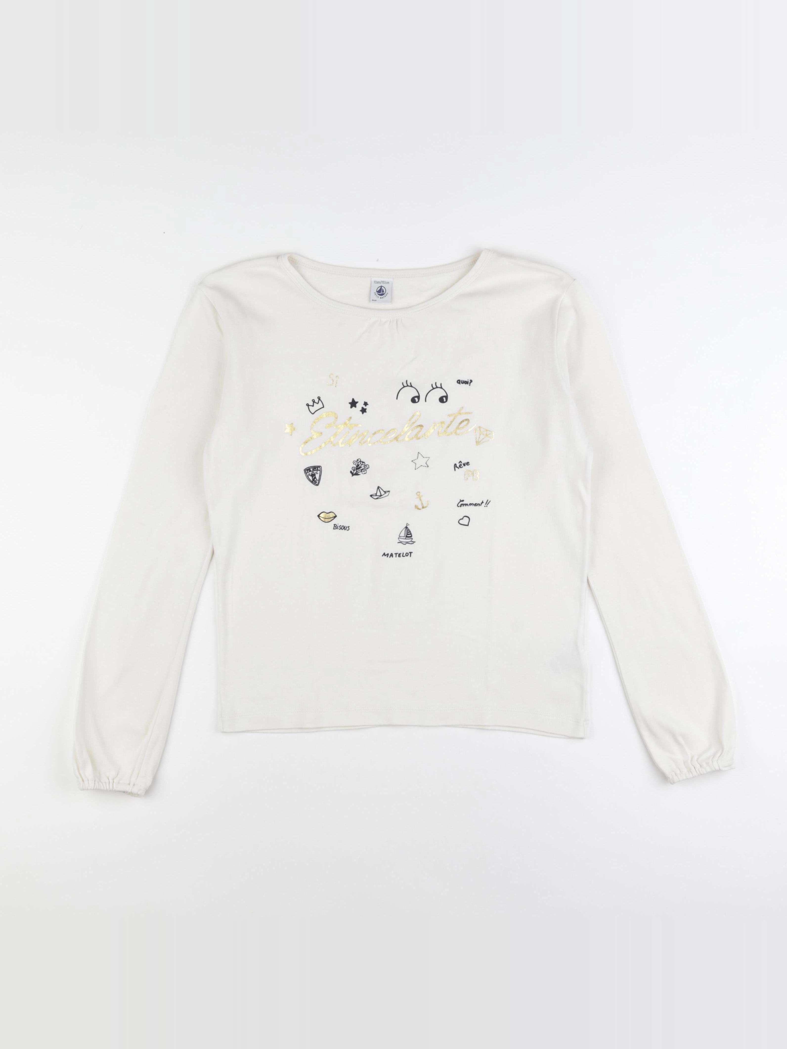 Petit Bateau - tee-shirt multicolore - 12 ans