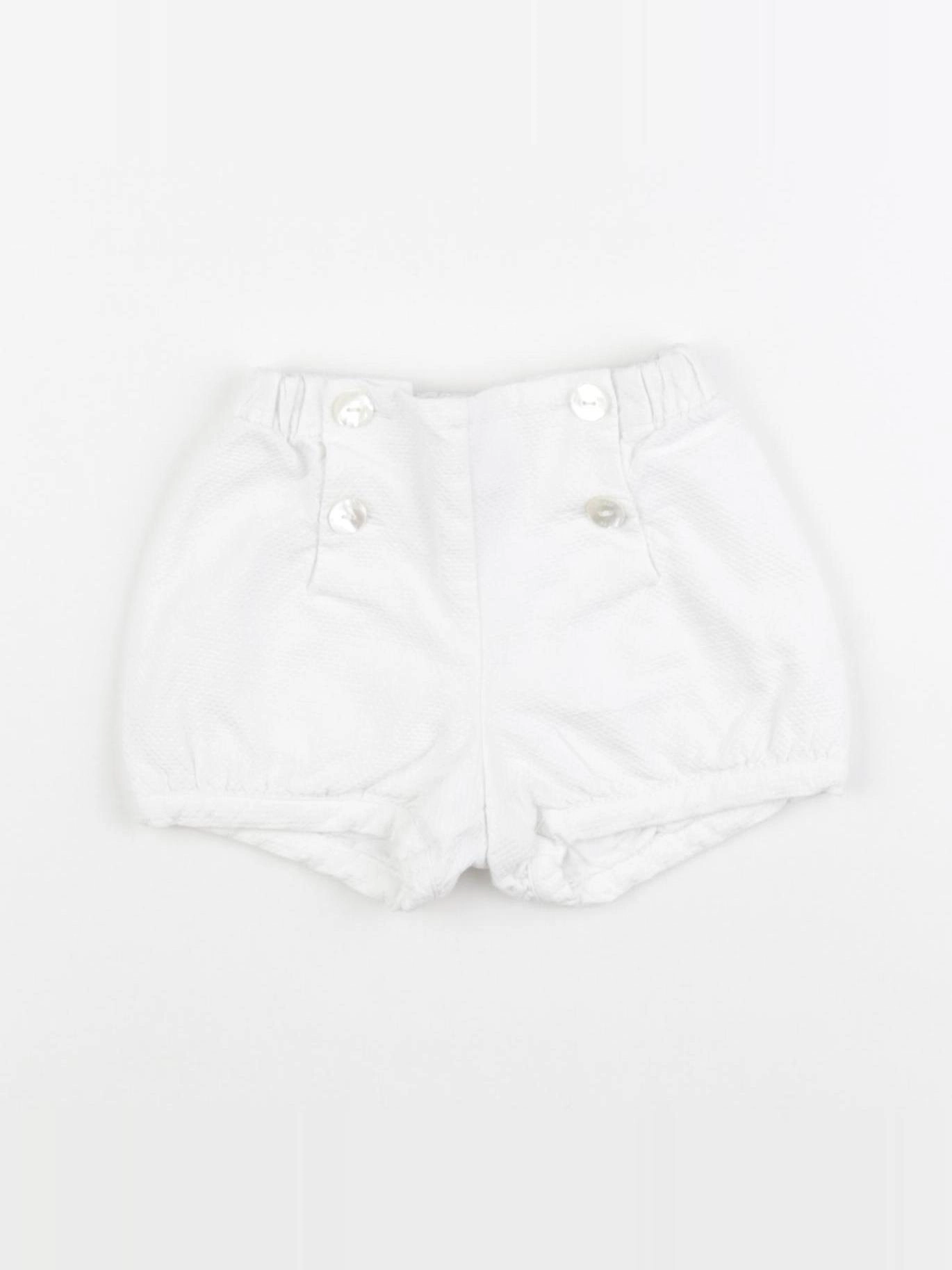 Jacadi - bloomer blanc - 12 mois